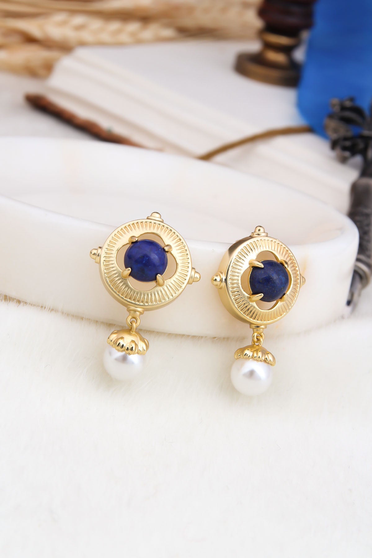 Lapis Lazuli Boucles D'Oreilles