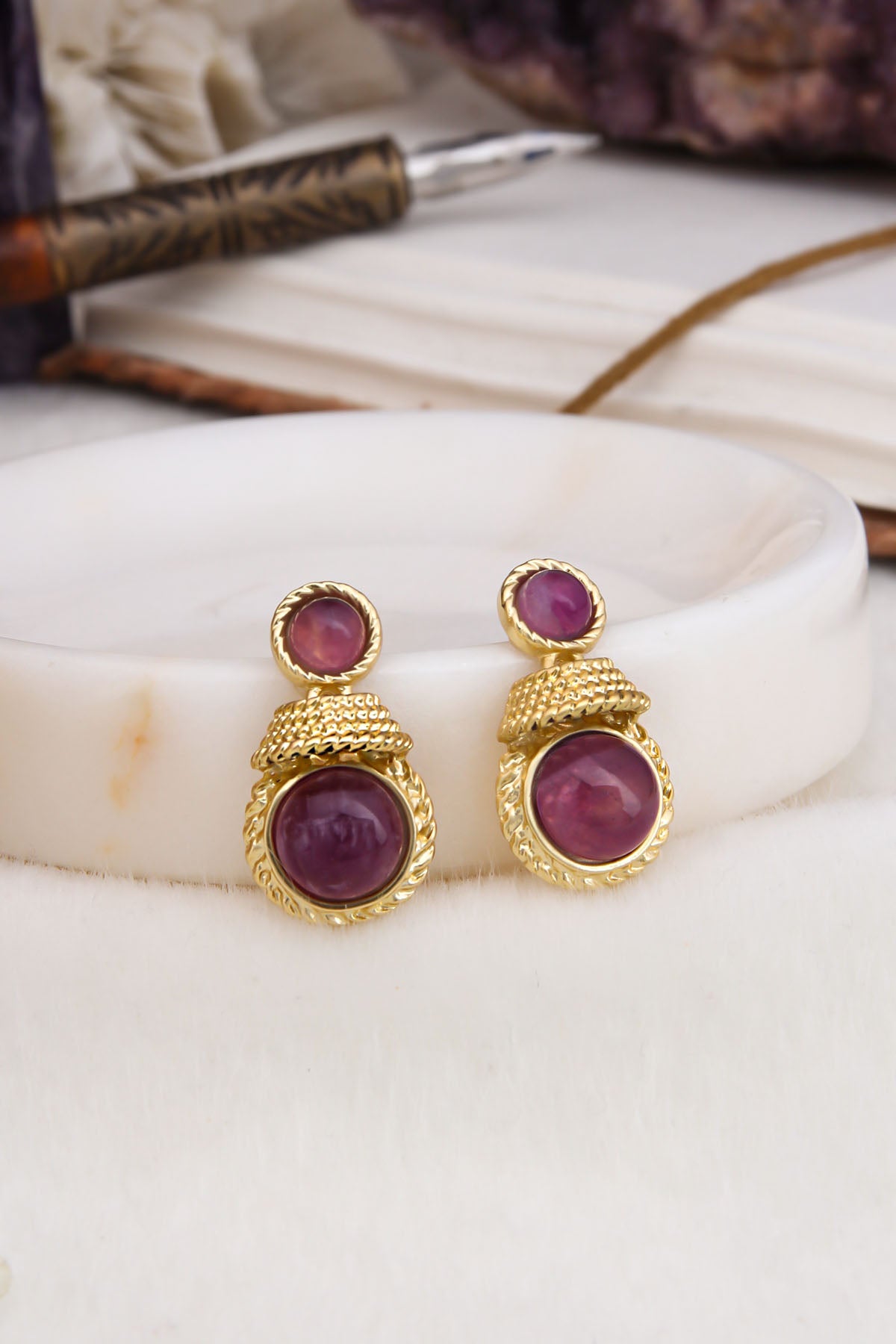 Amethyst Boucles D'Oreilles