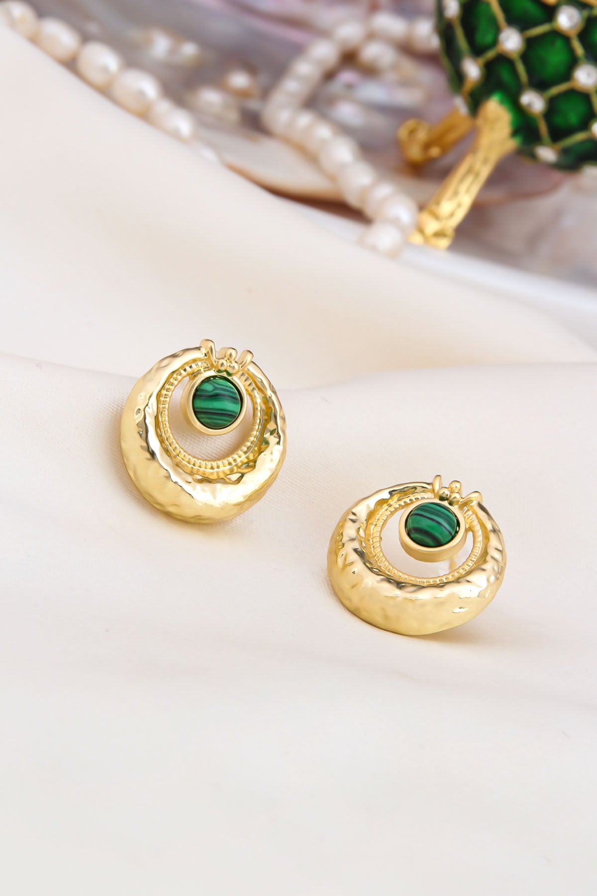 Malahite Boucles D'Oreilles