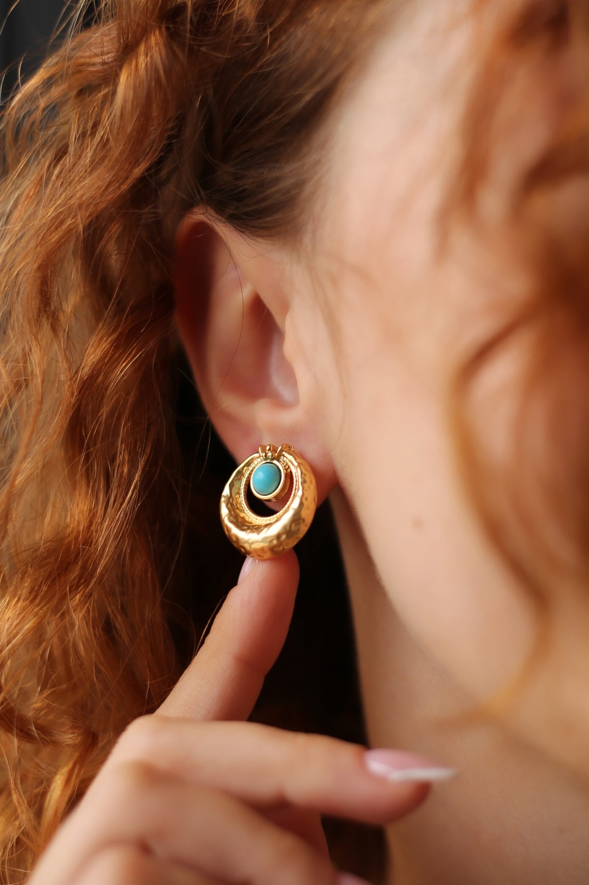 Turquoise Boucles d'oreilles