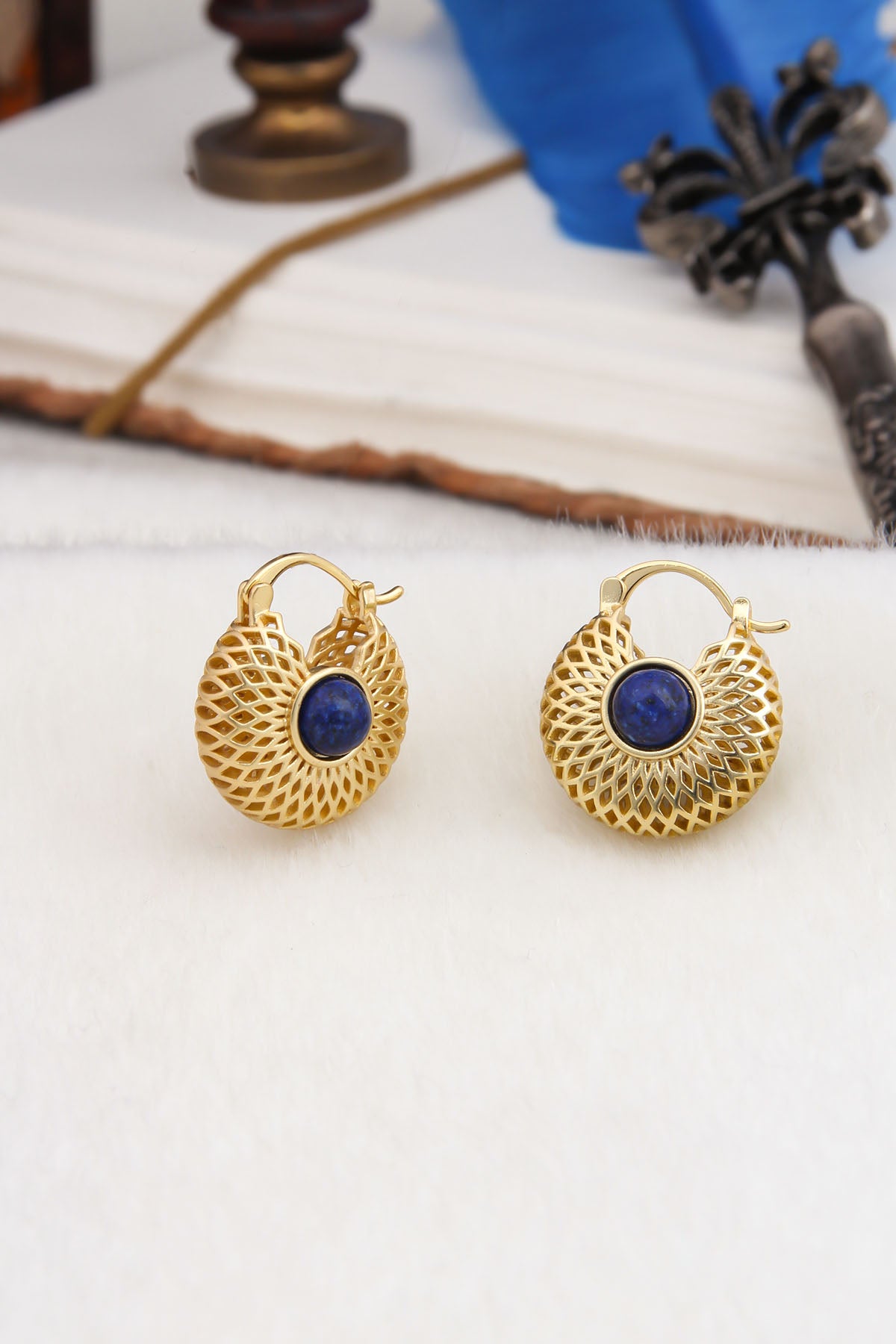 Lapis Lazuli Boucles D'Oreilles