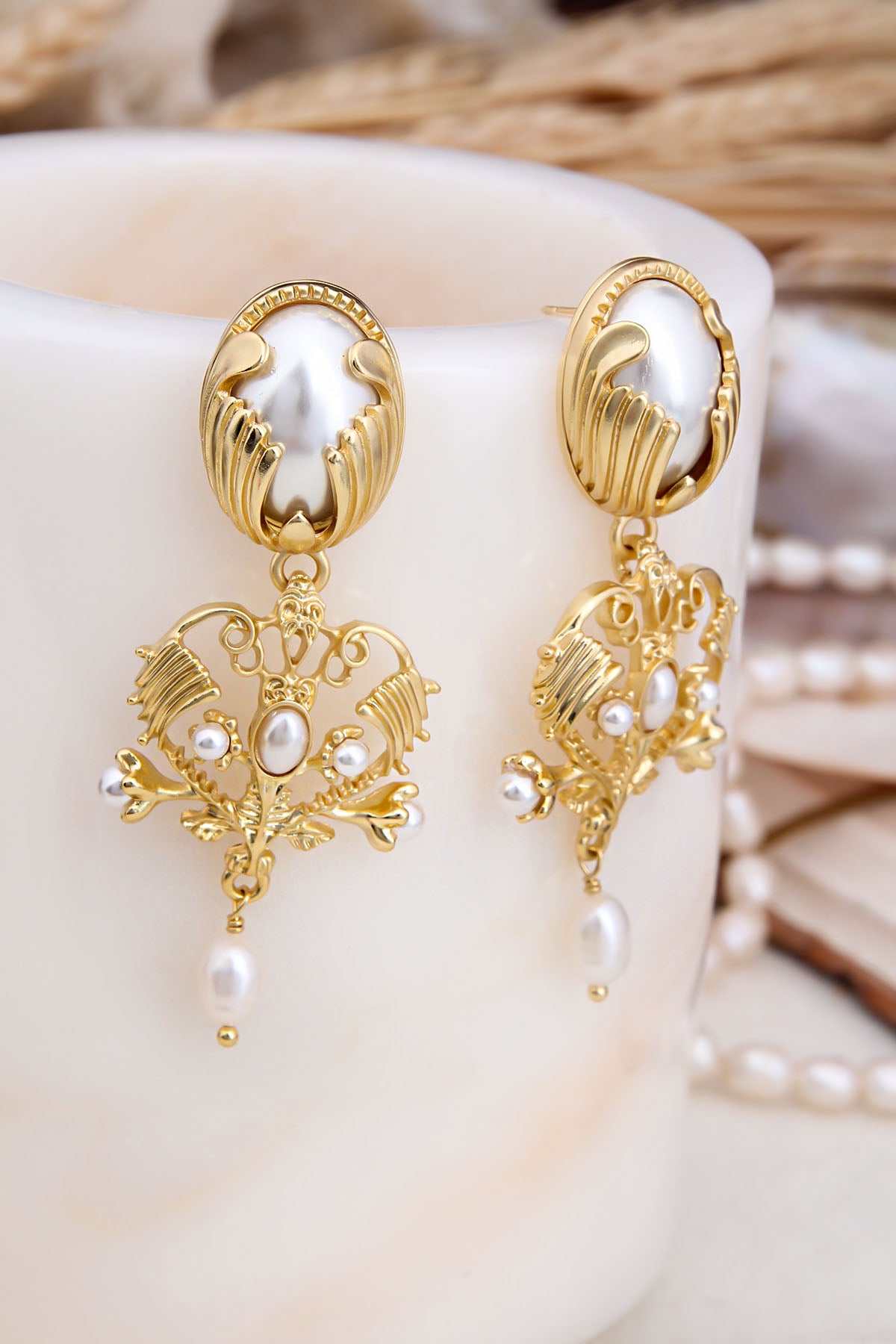 Majorca Pearl Boucles d'oreilles