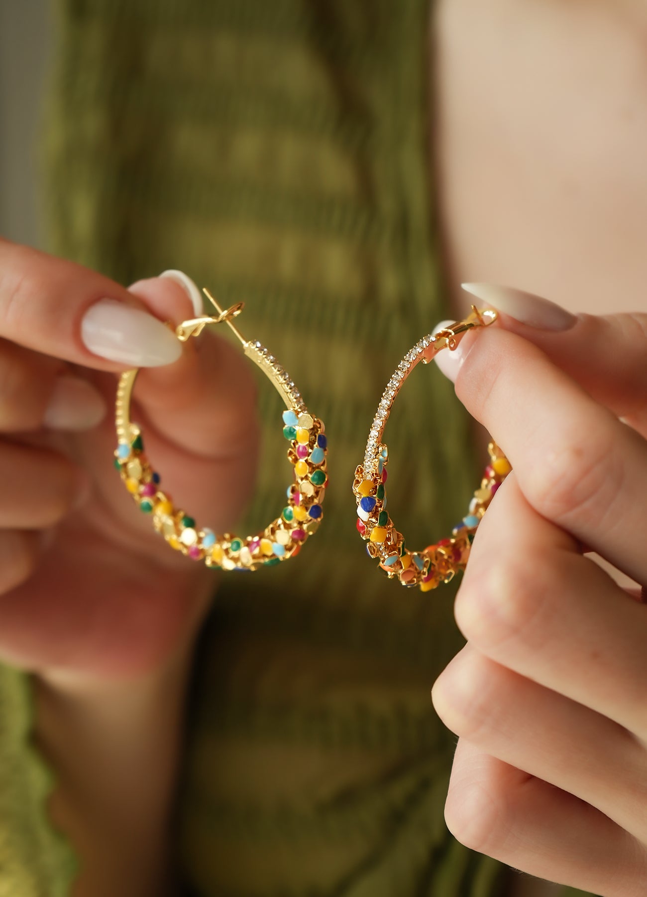 Zircon Boucles d'oreilles