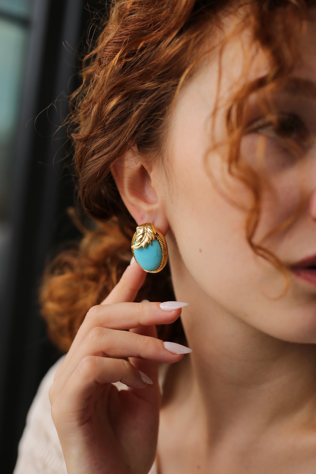 Turquoise Boucles d'oreilles