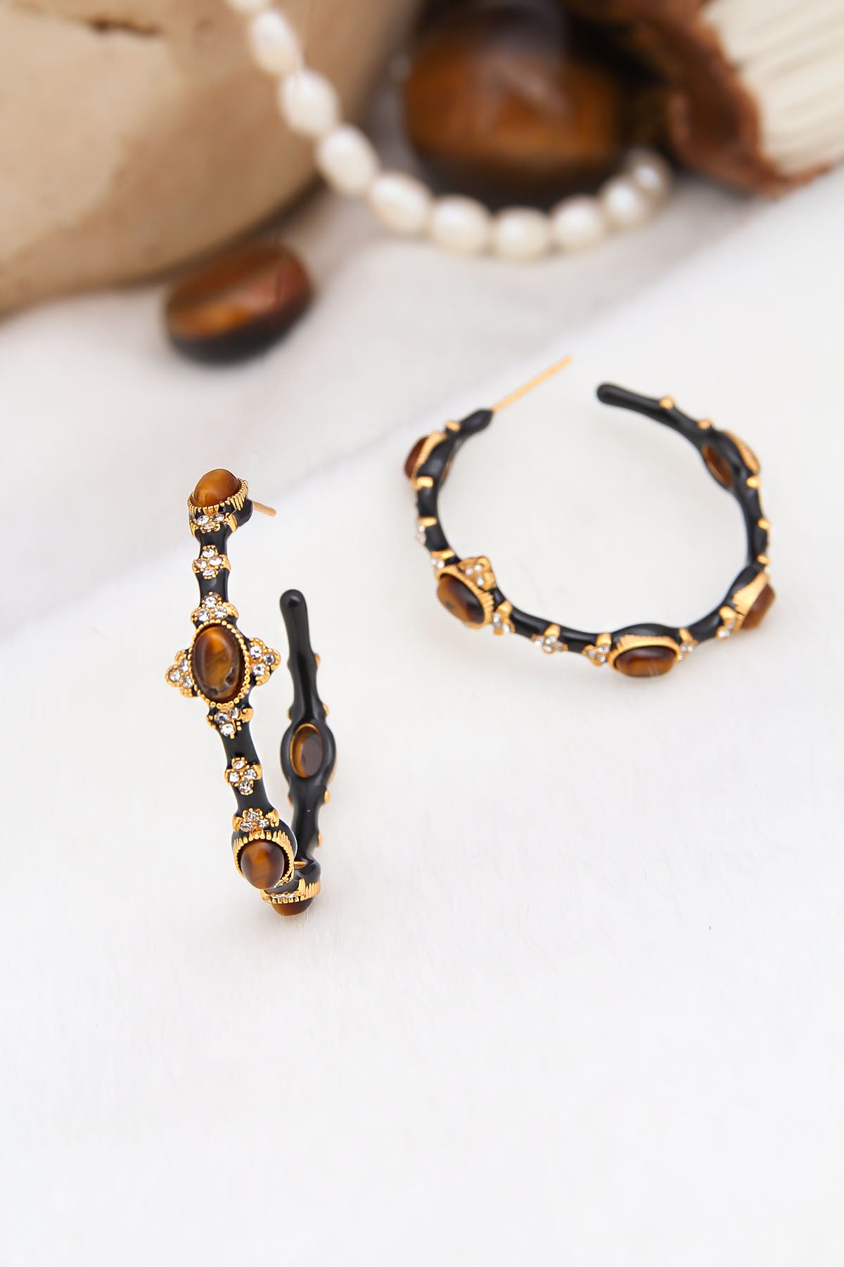 Tiger Eyes Boucles d'oreilles