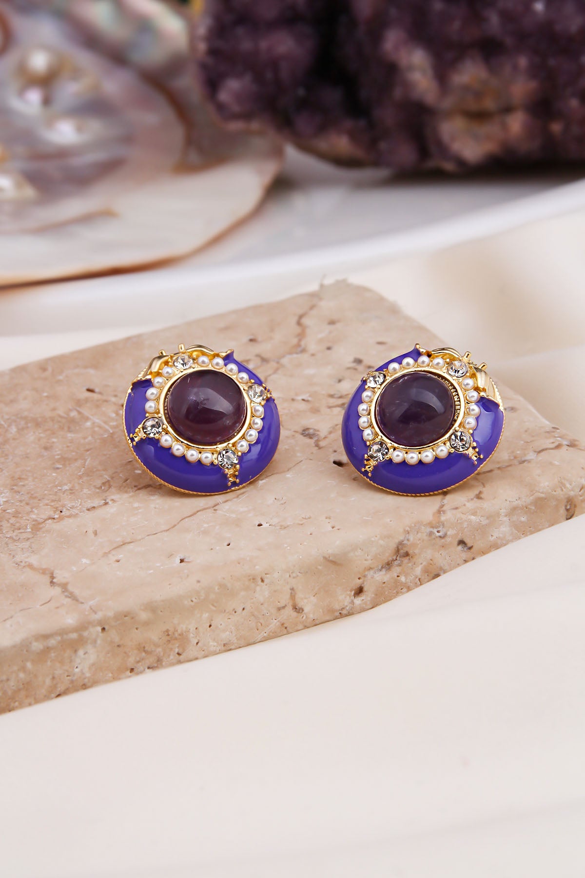 Amethyst Boucles D'Oreilles