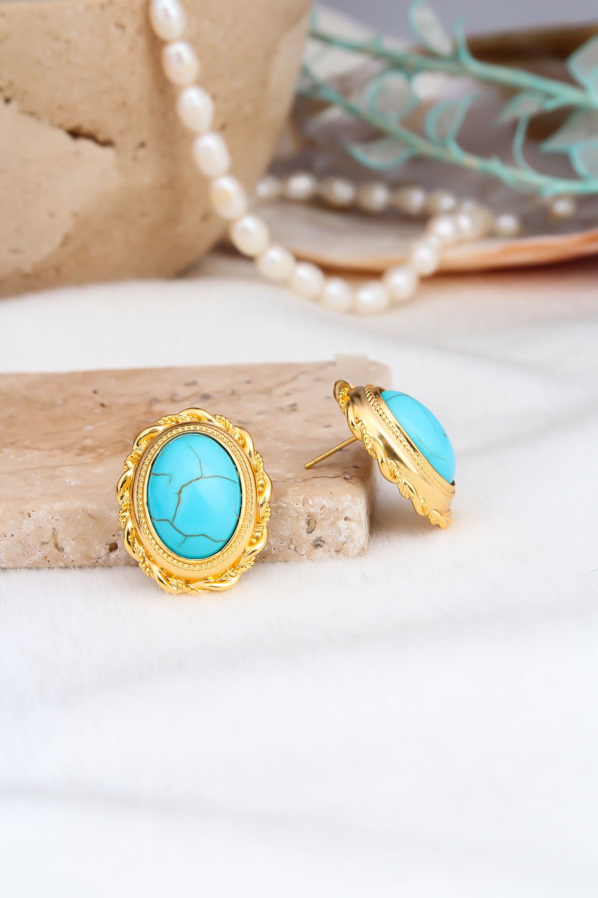 Turquoise Boucles d'oreilles