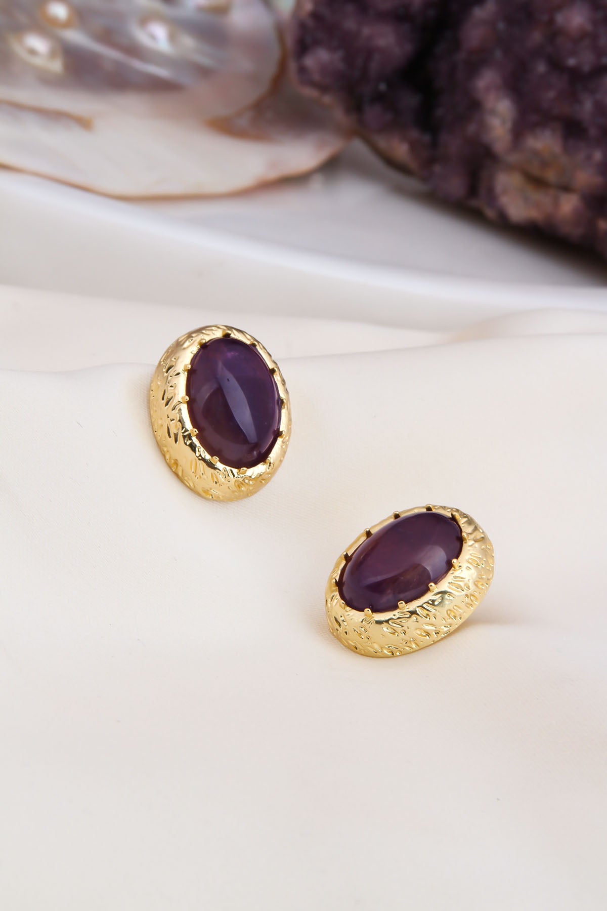 Amethyst Boucles D'Oreilles