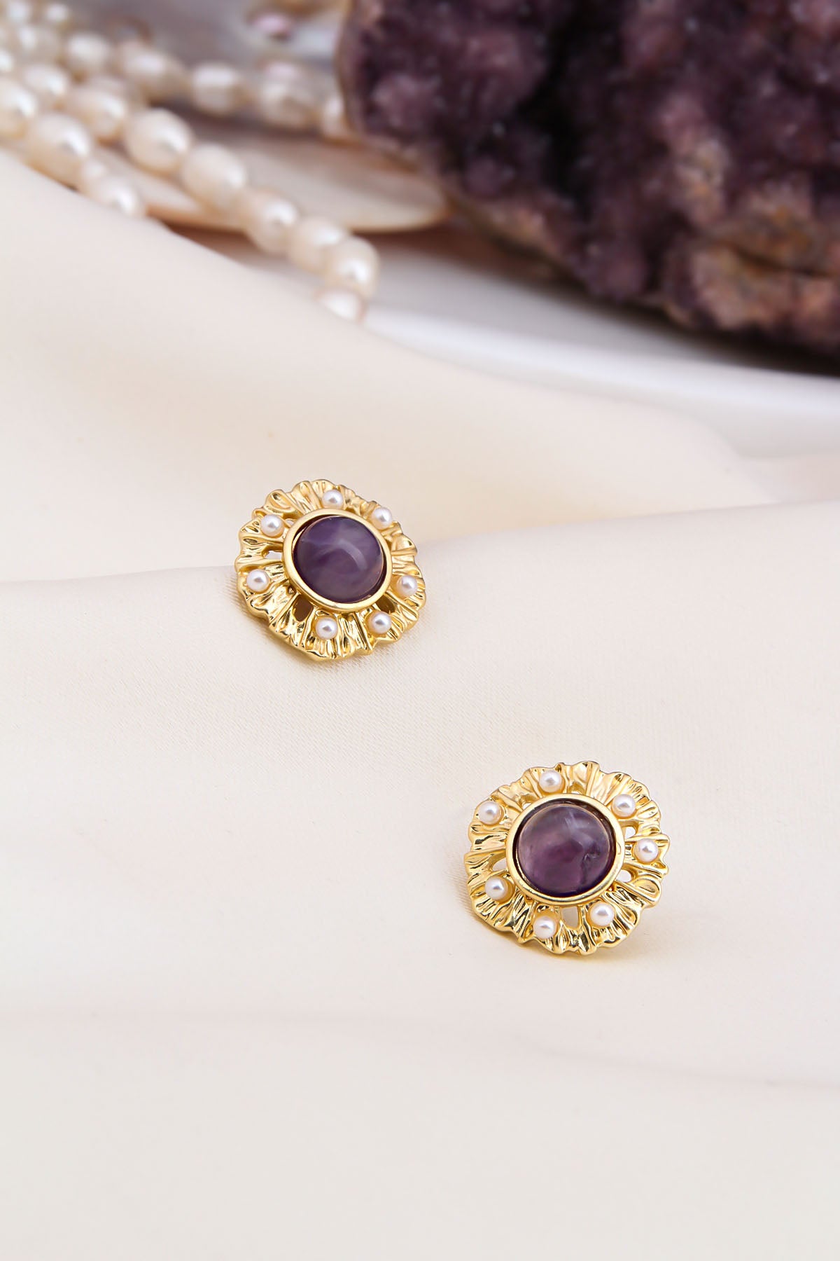 Amethyst Boucles D'Oreilles