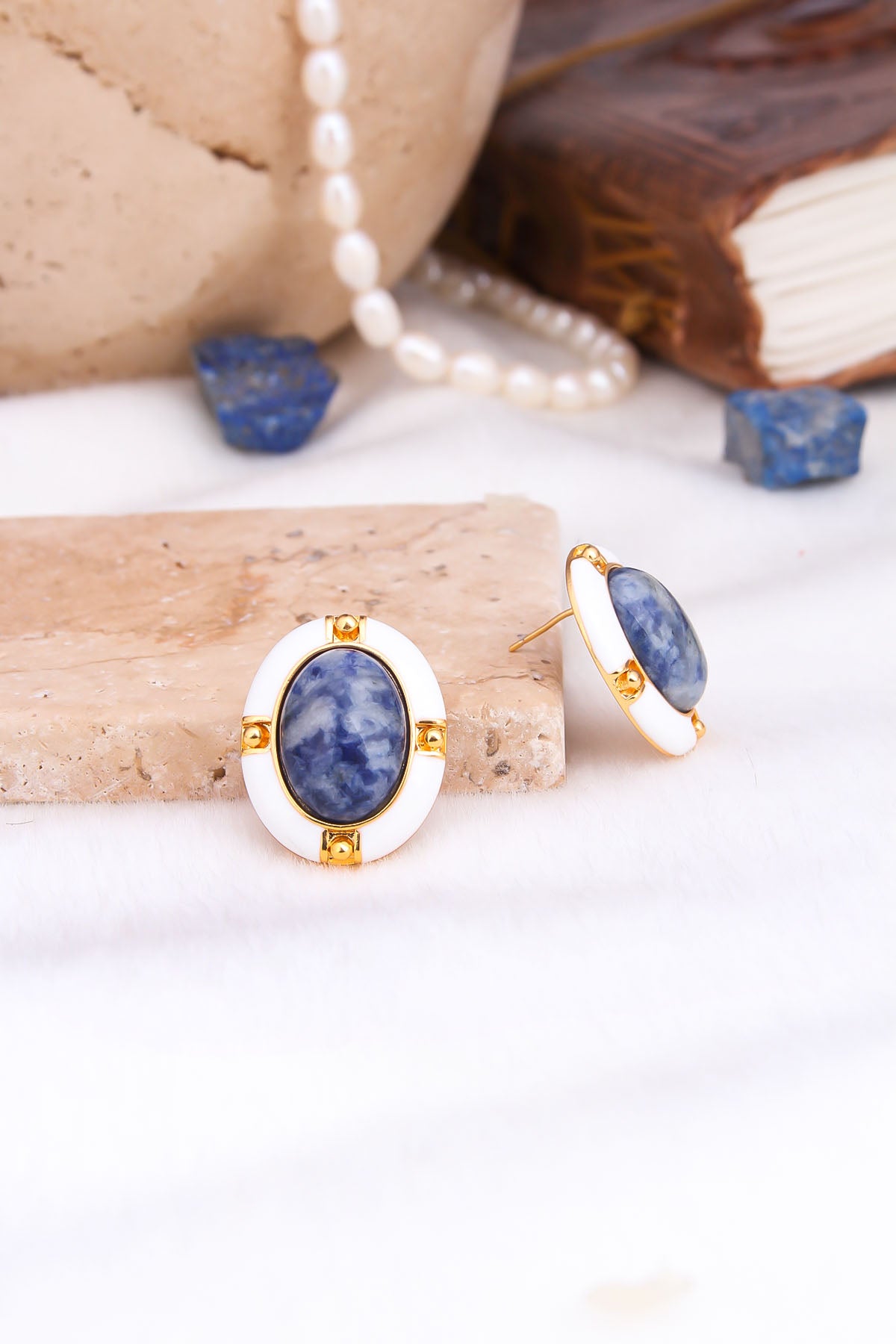 Saphire Boucles d'oreilles