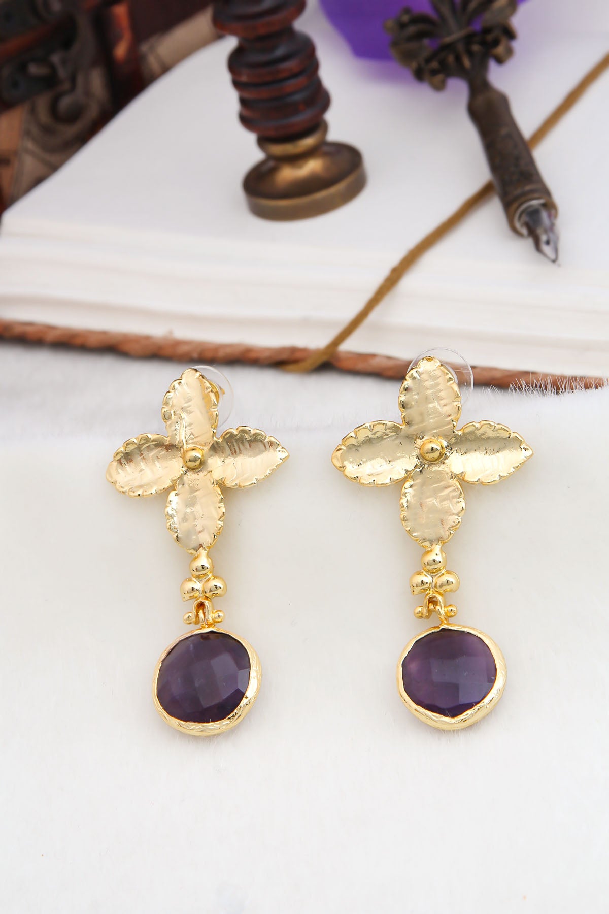 Amethyst Boucles D'oreilles