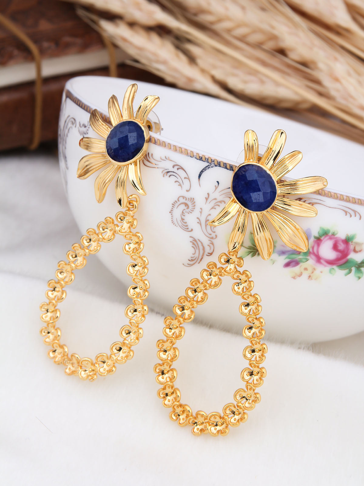 Saphire Boucle d'oreilles