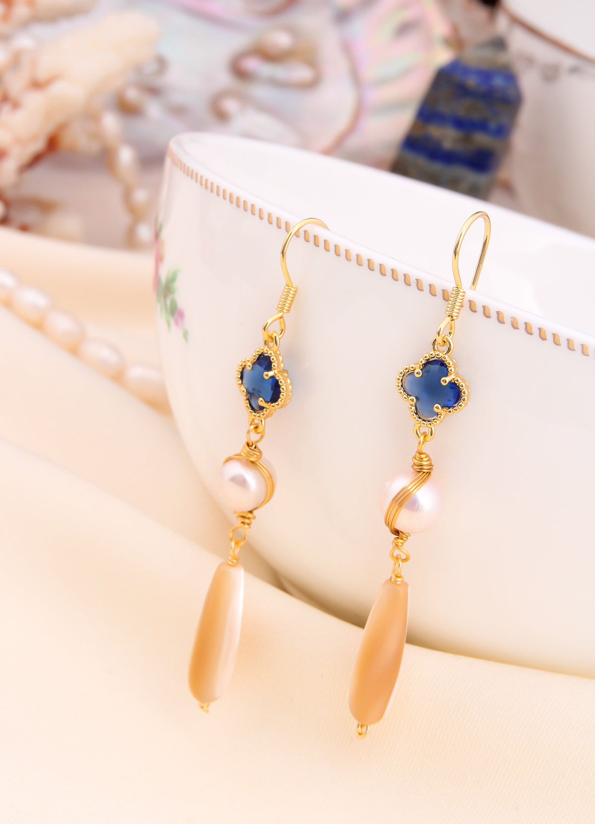Zircon & Pearl Earring
