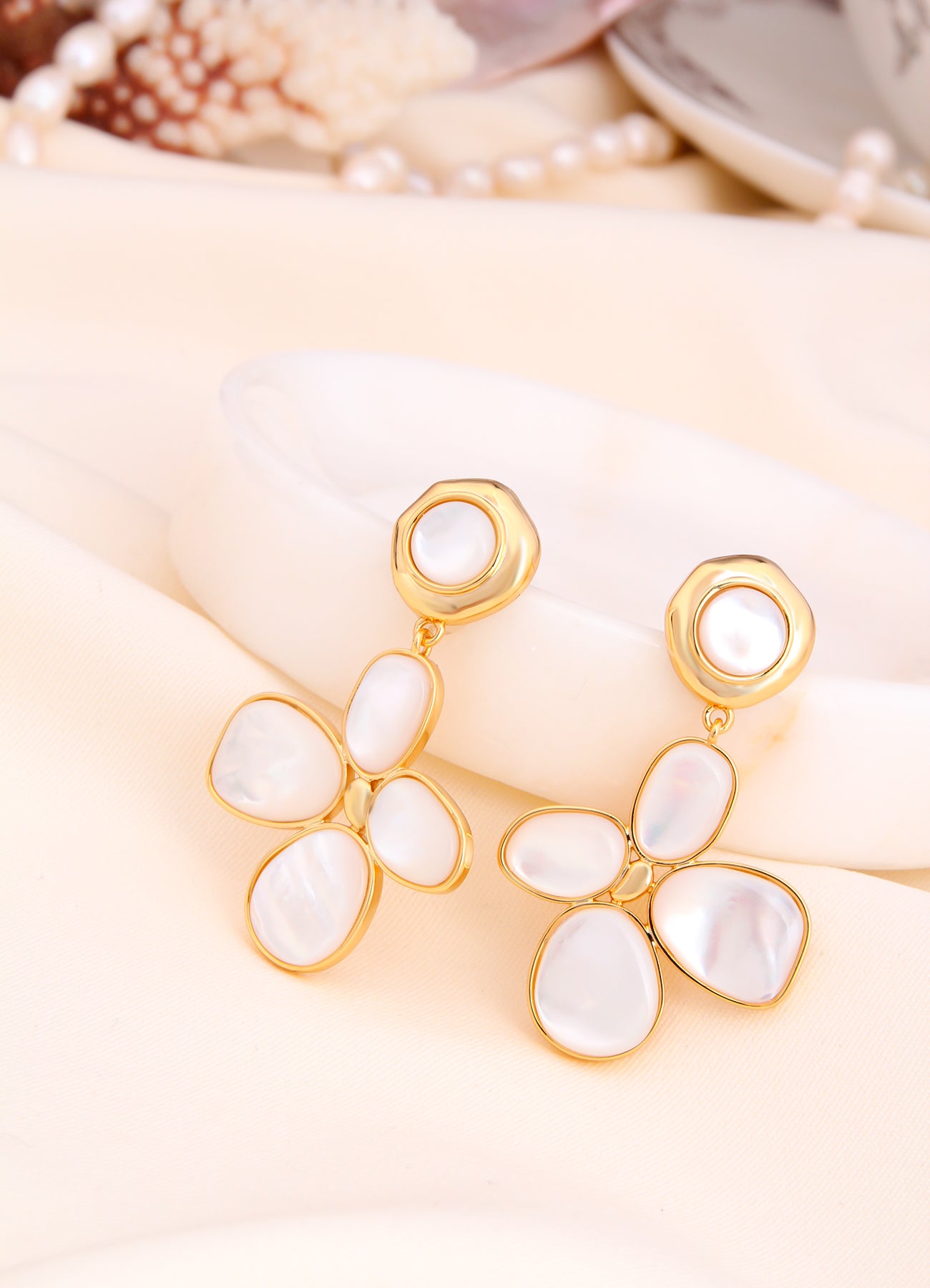 Nacre Boucles D'oreilles