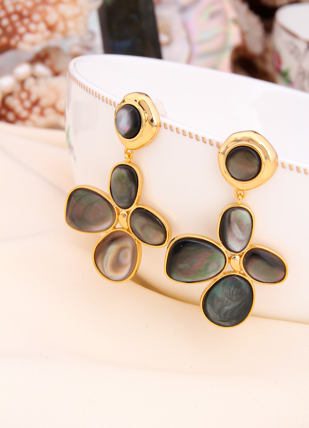 Nacre Boucles D'oreilles