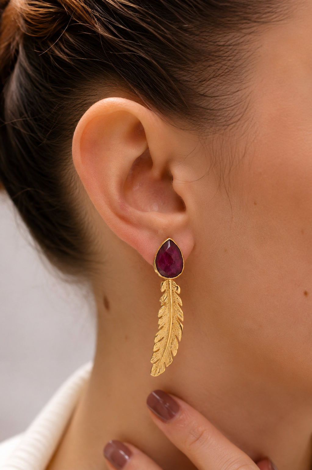 Agate Earring