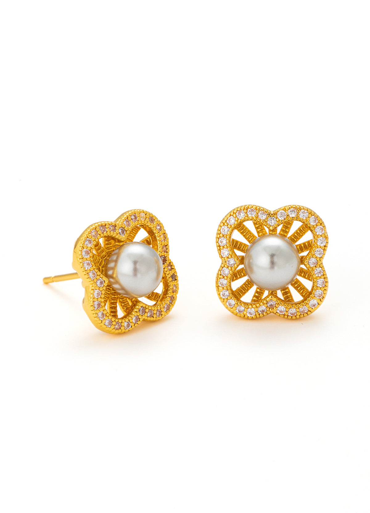 Pearl & Zircon Earring