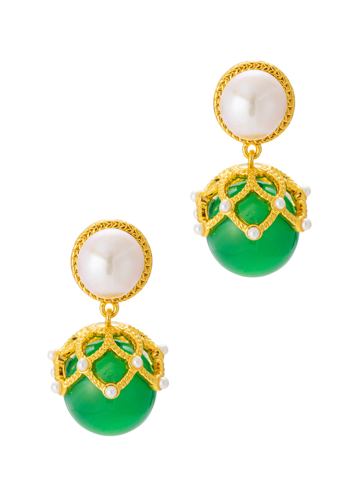 Pearl & Agate Earring
