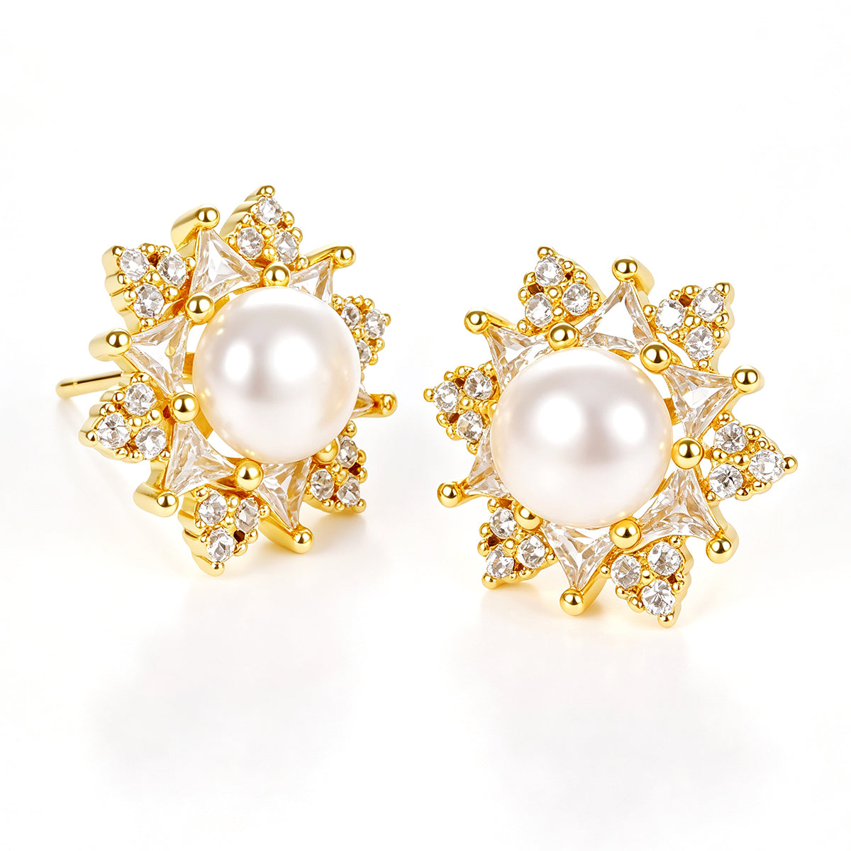 Pearl & Zircon Earring