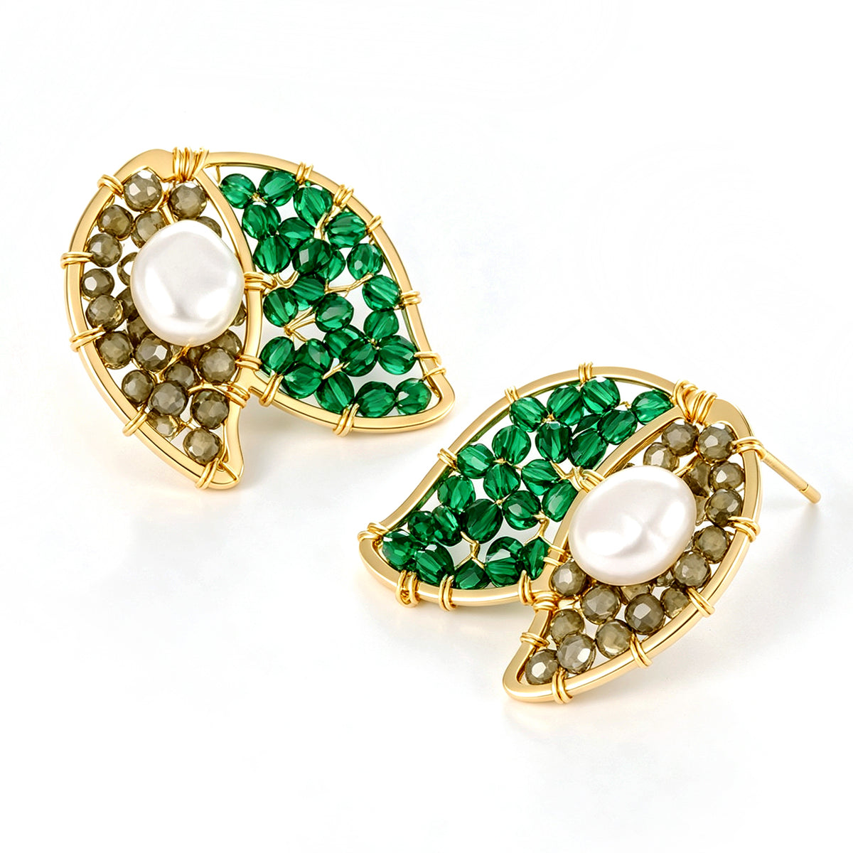 Pearl & Crystal Earring
