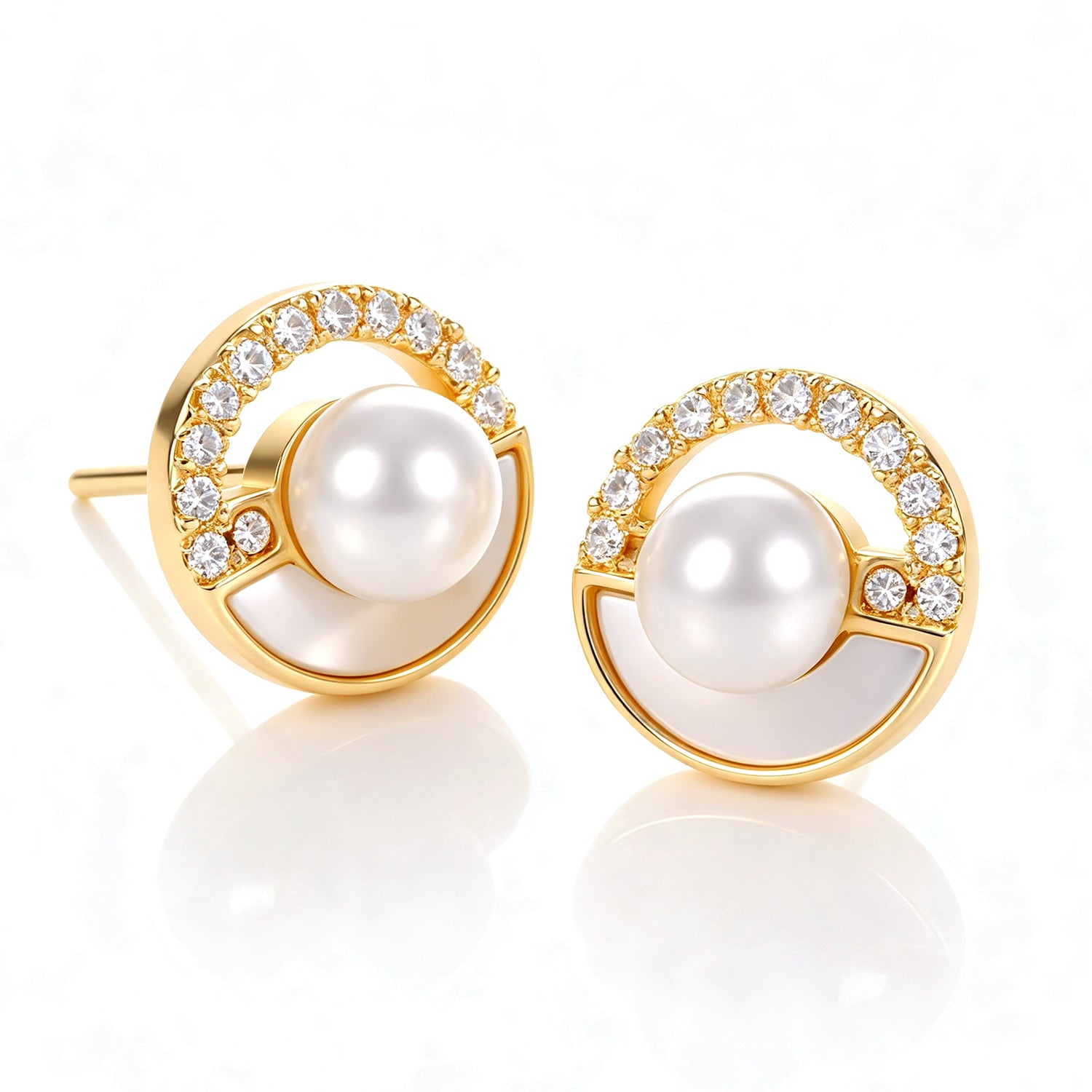 Pearl & Zircon Earring
