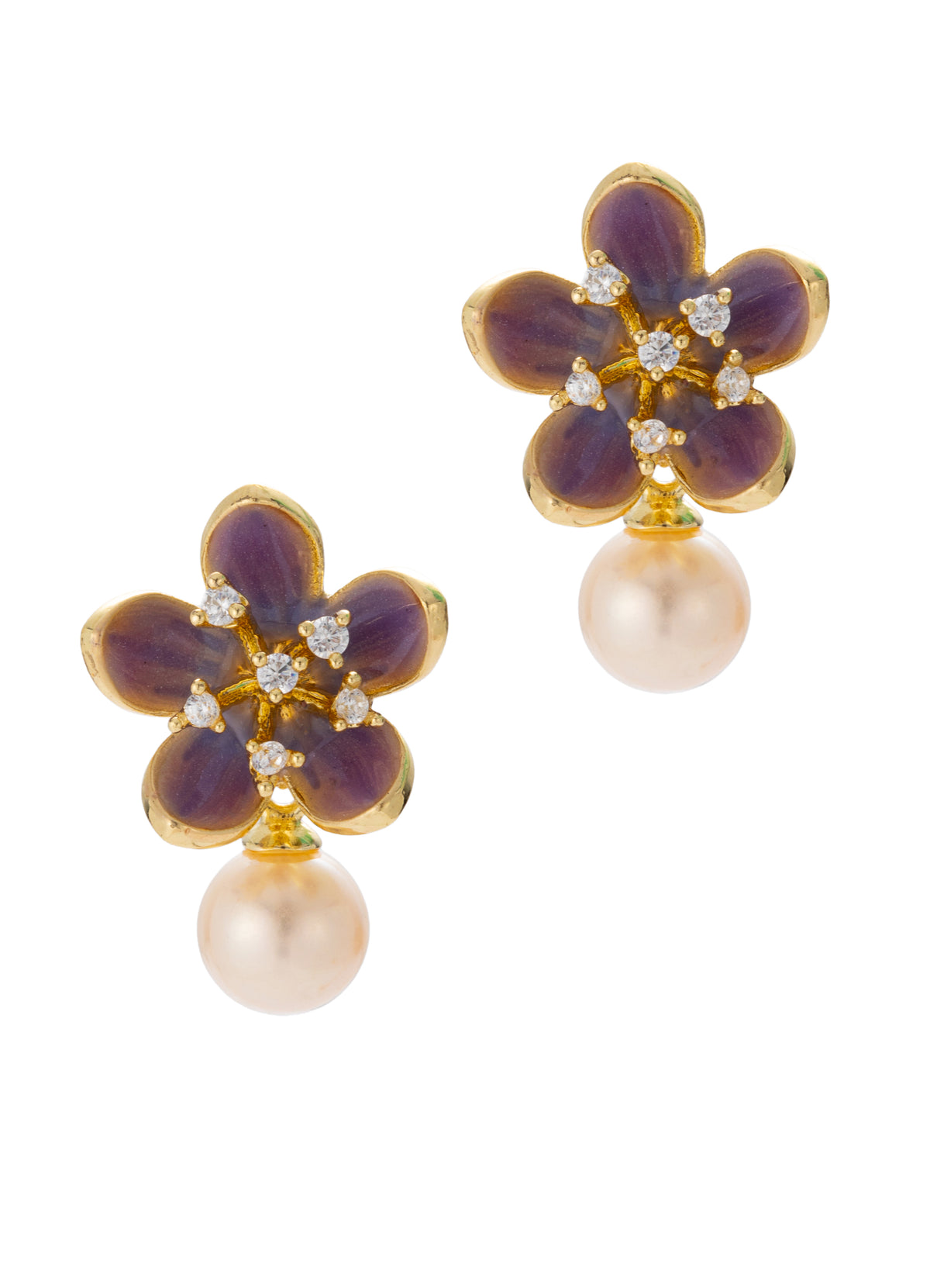 Pearl & Zircon Earring
