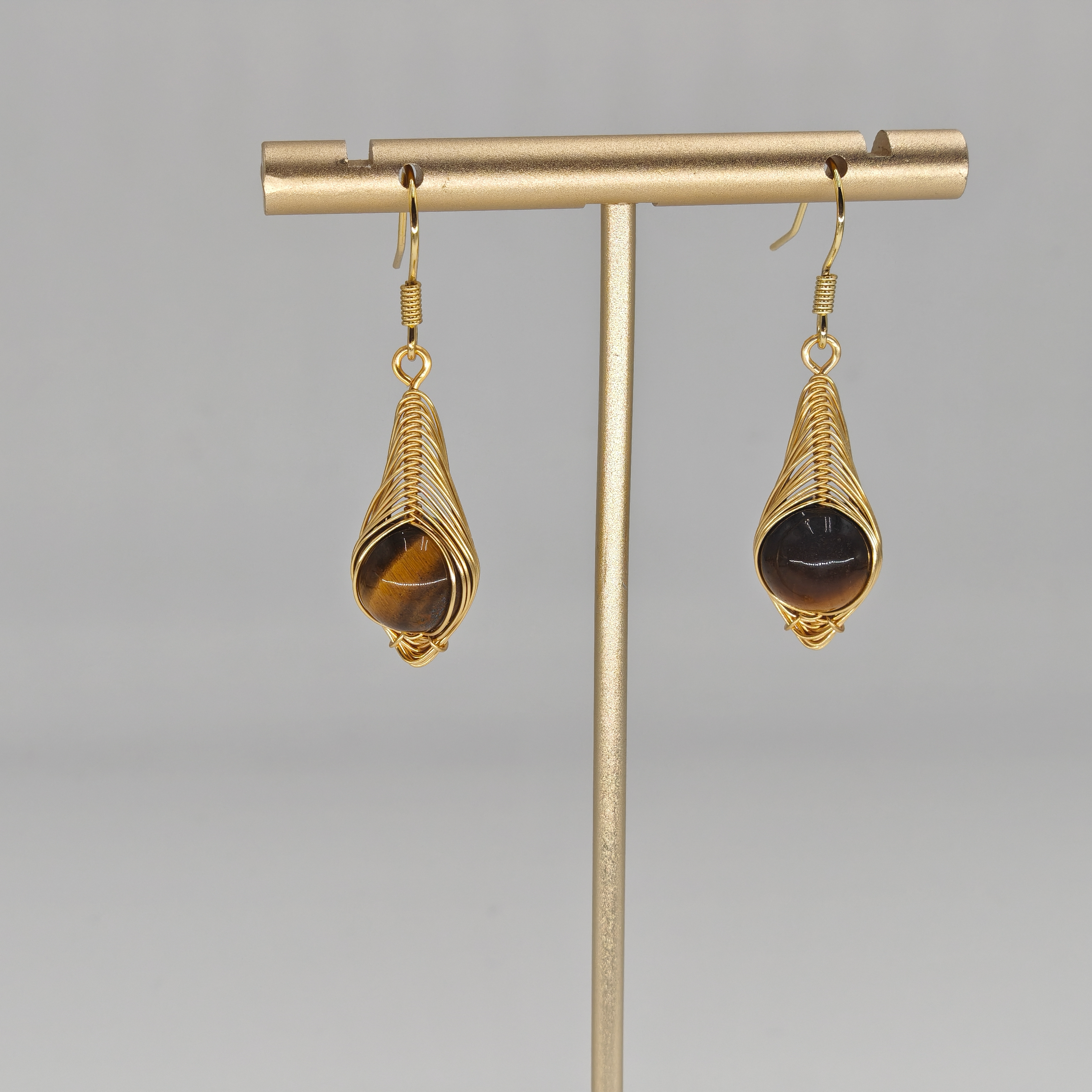 Tiger Eyes Earring