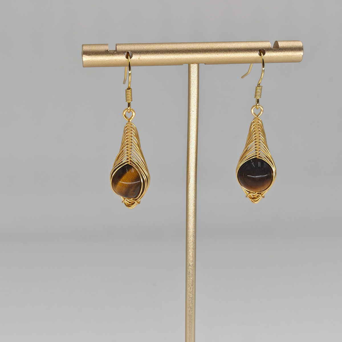 Tiger Eyes Earring