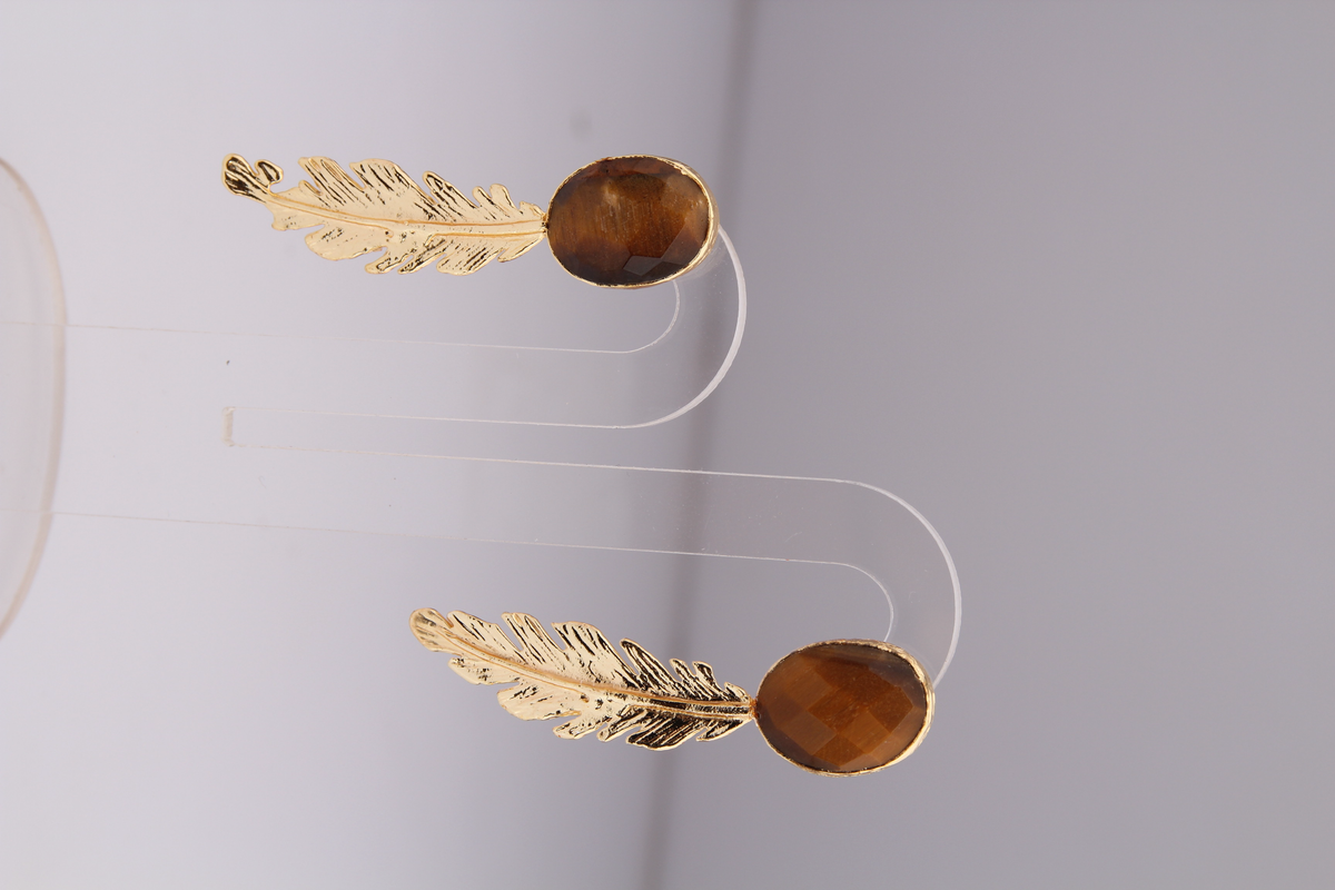 Tiger Eyes Earring