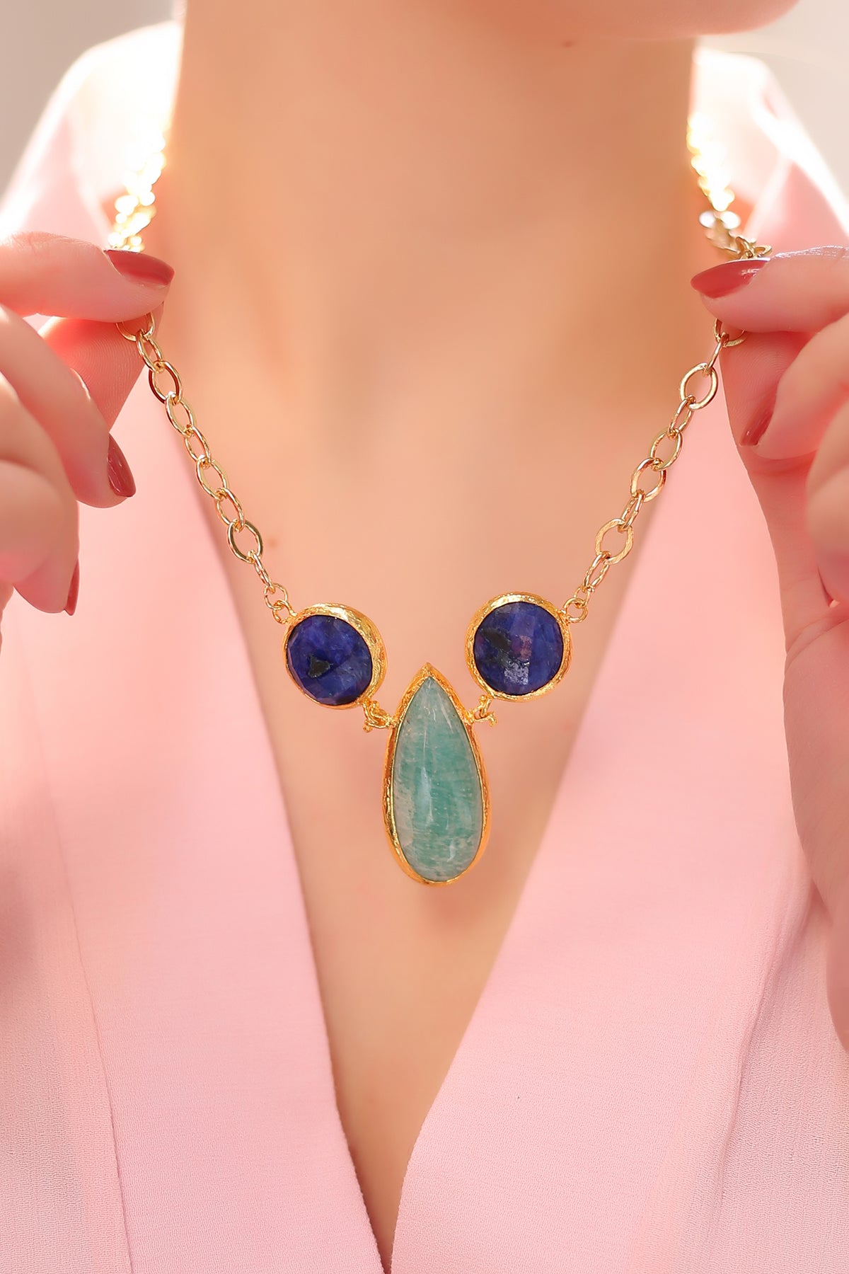 Sapphire & Aquamarine Collier