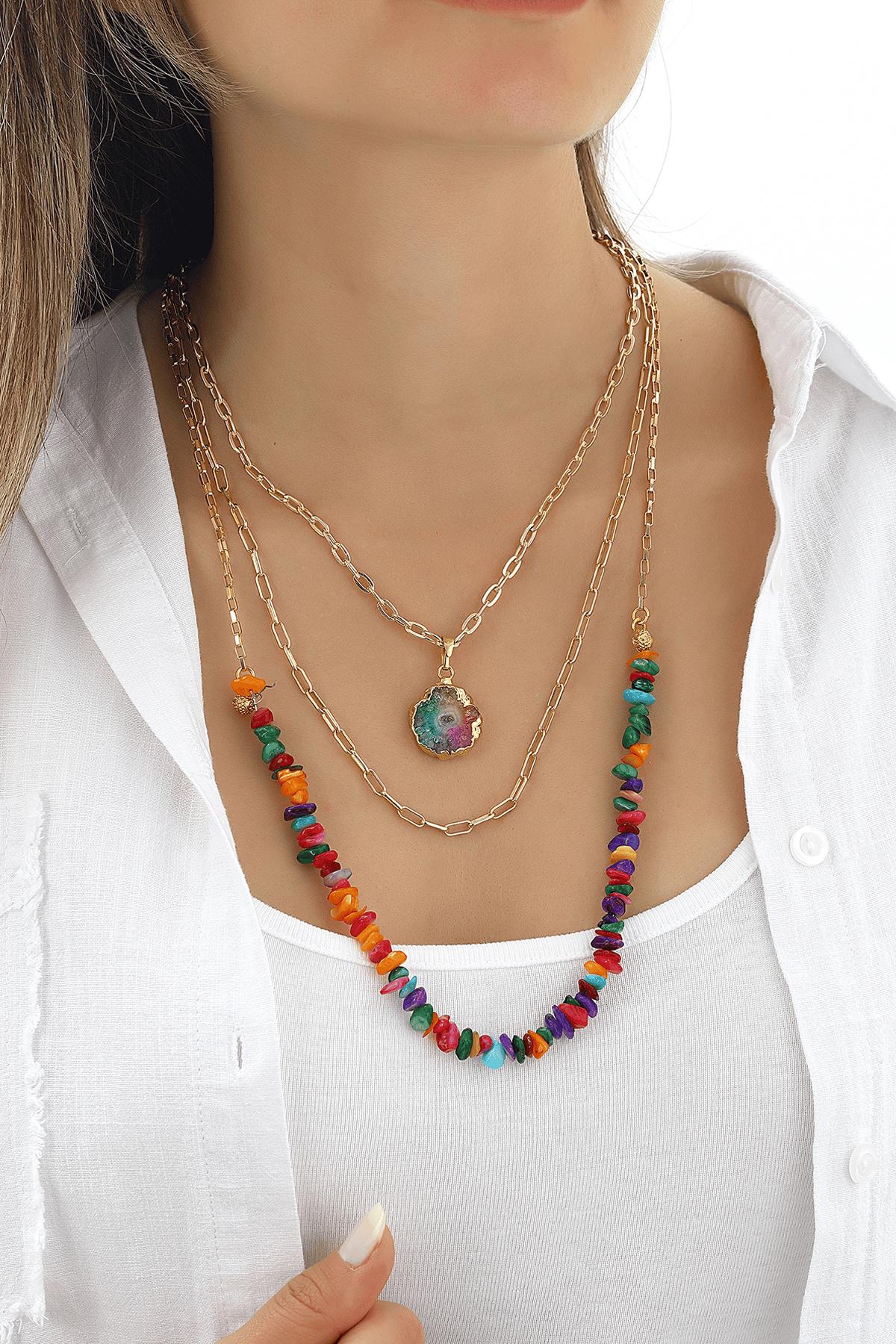 Quartz Collier