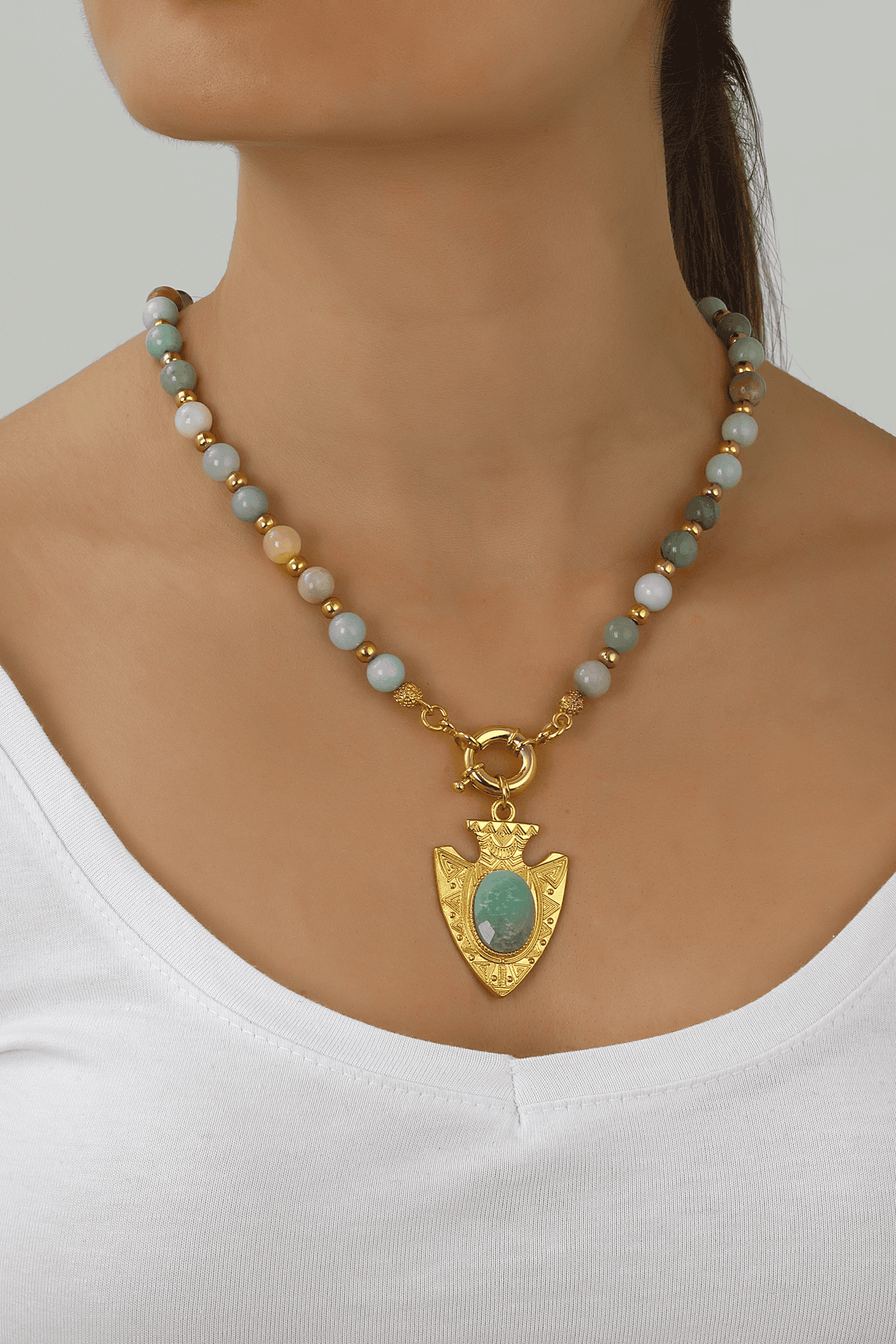 Amazonite Collier