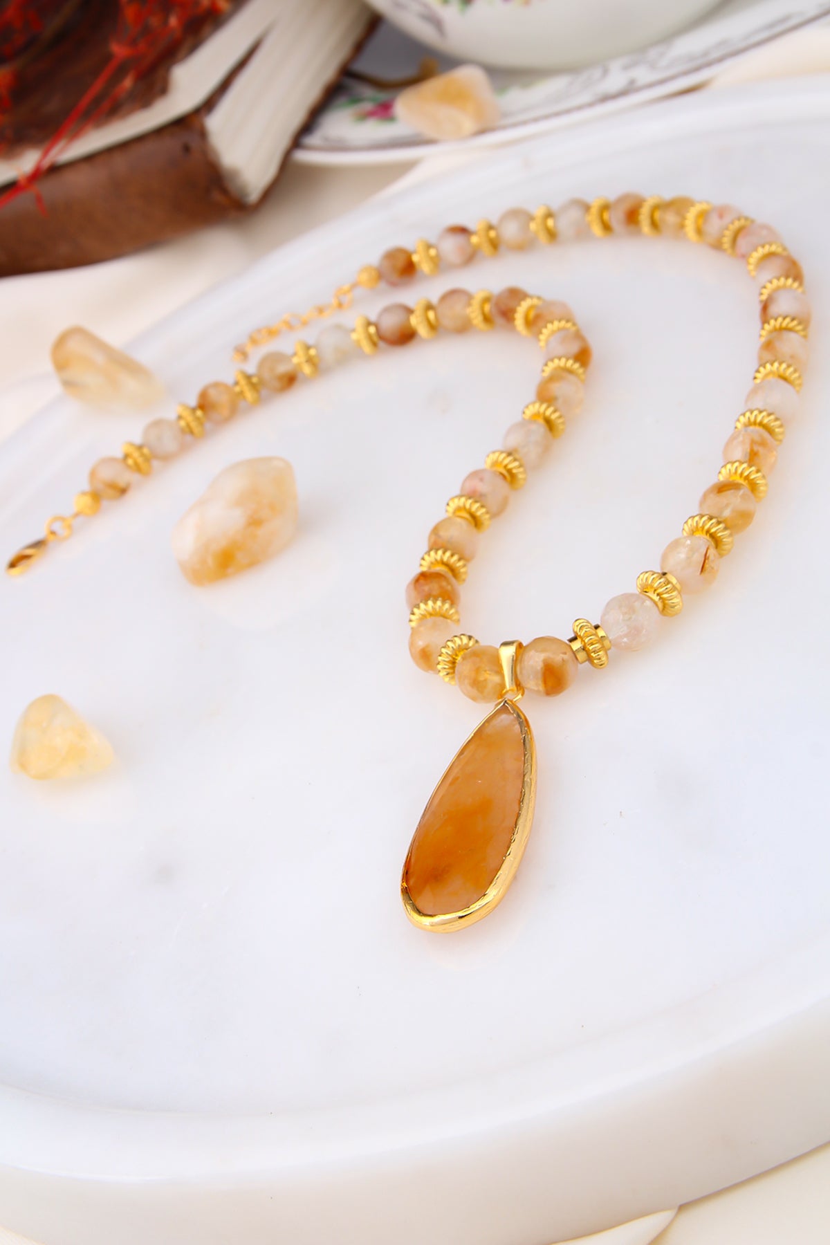 Citrine Collier