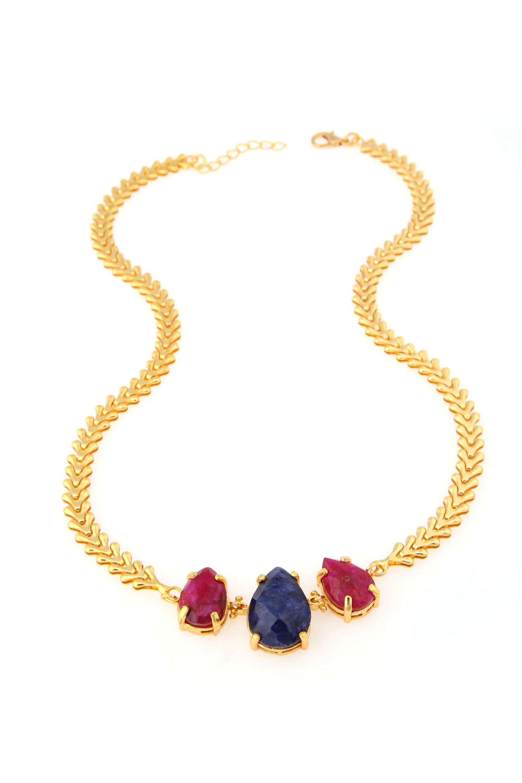 Saphire & Agate Collier