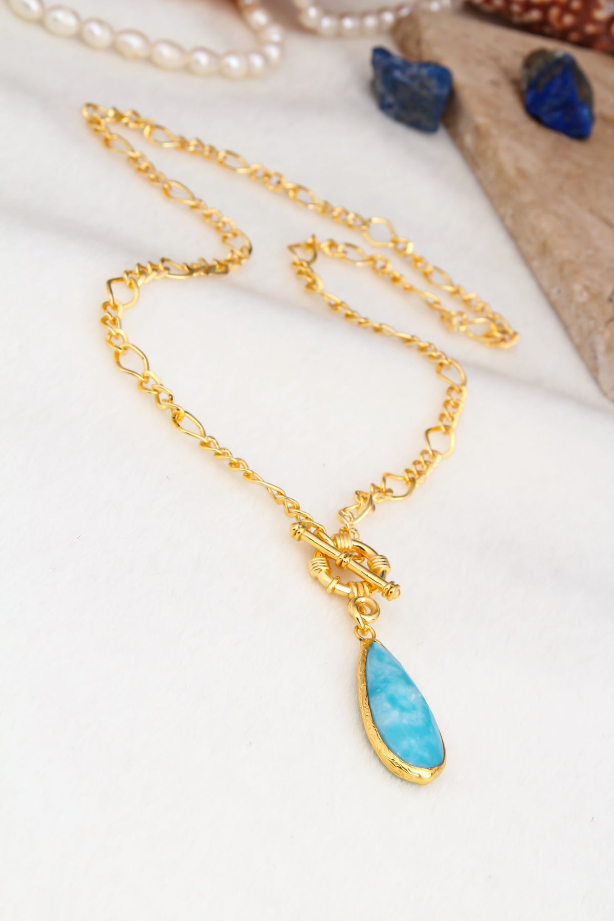 Blue Opal Necklace