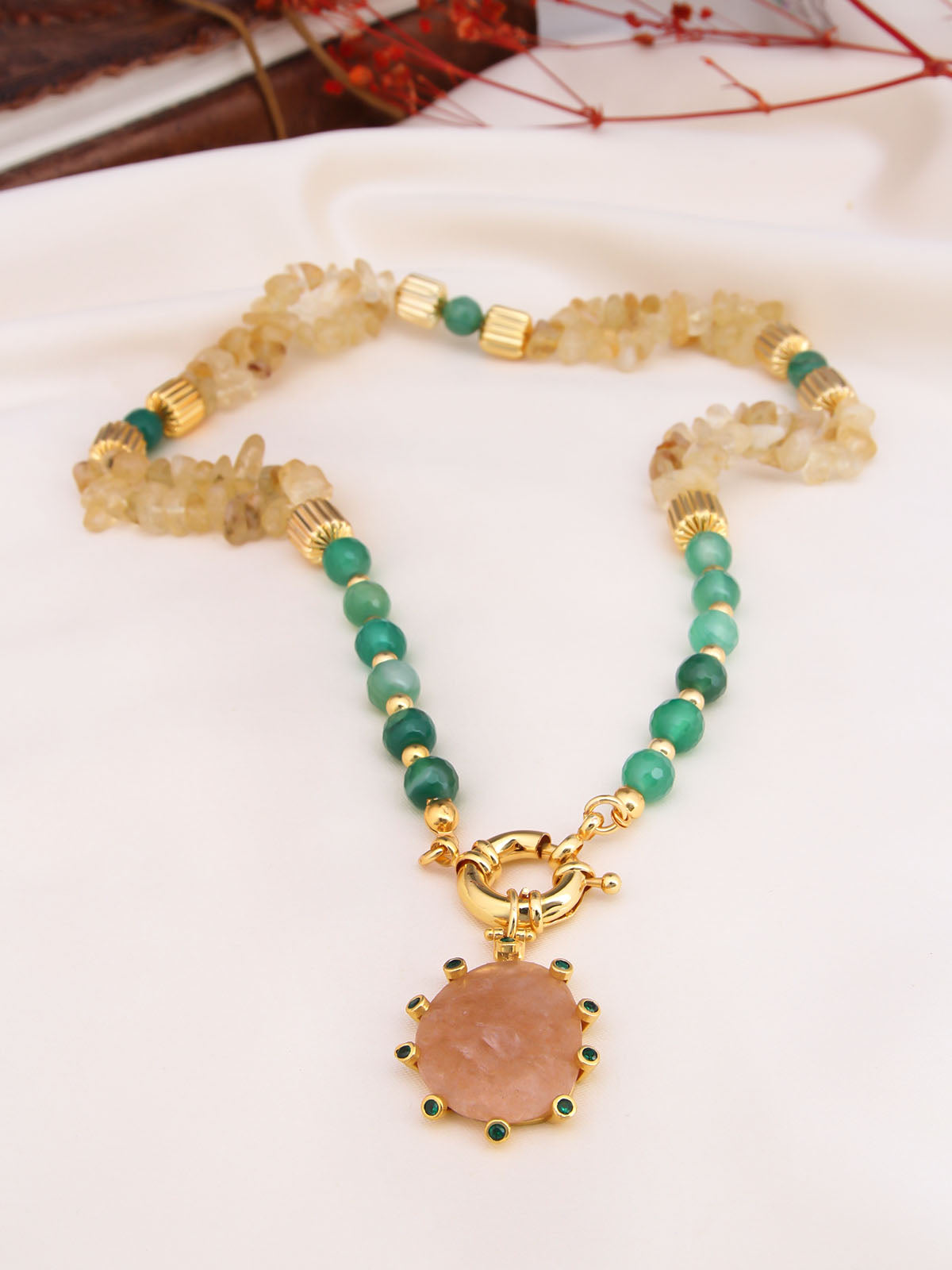 Citrine Collier