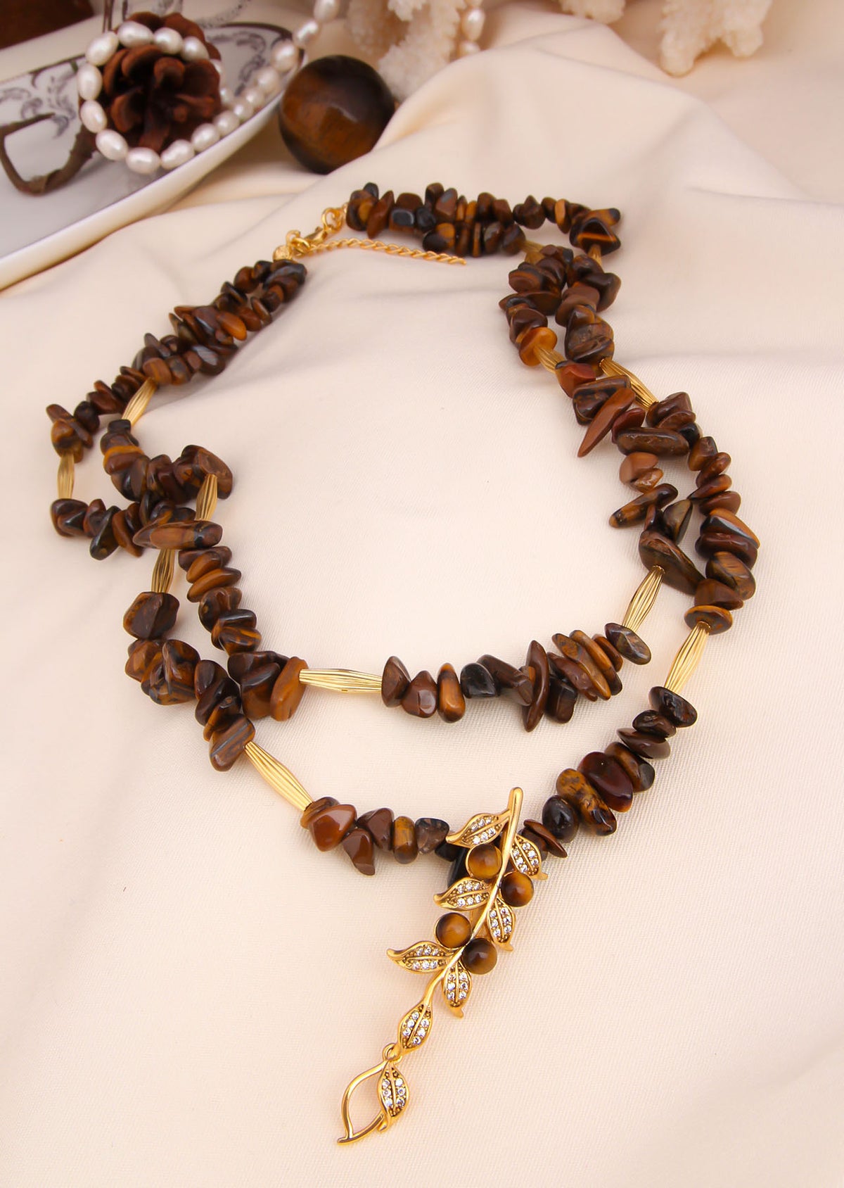 Tiger Eyes Necklace