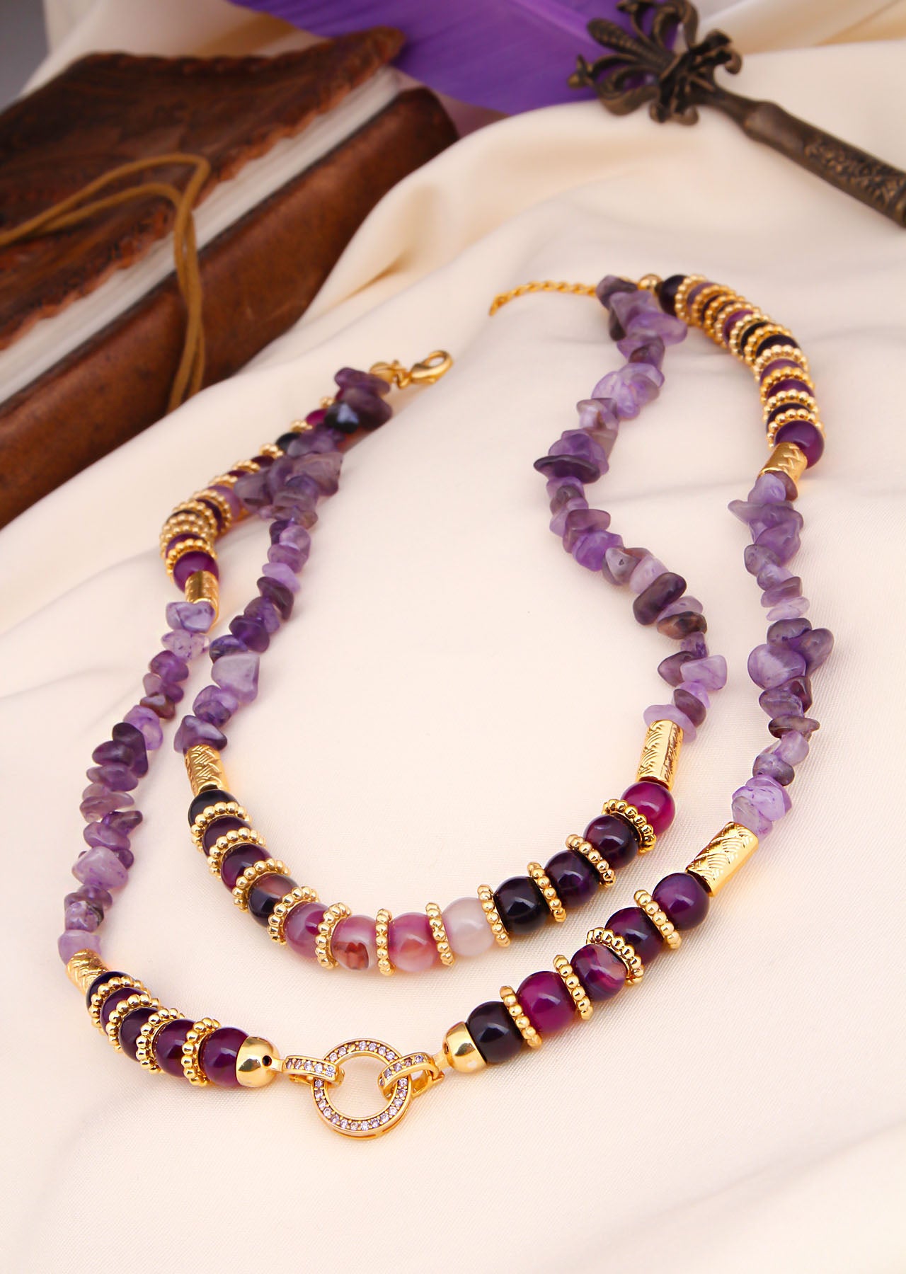 Agathe & Zircon Necklace