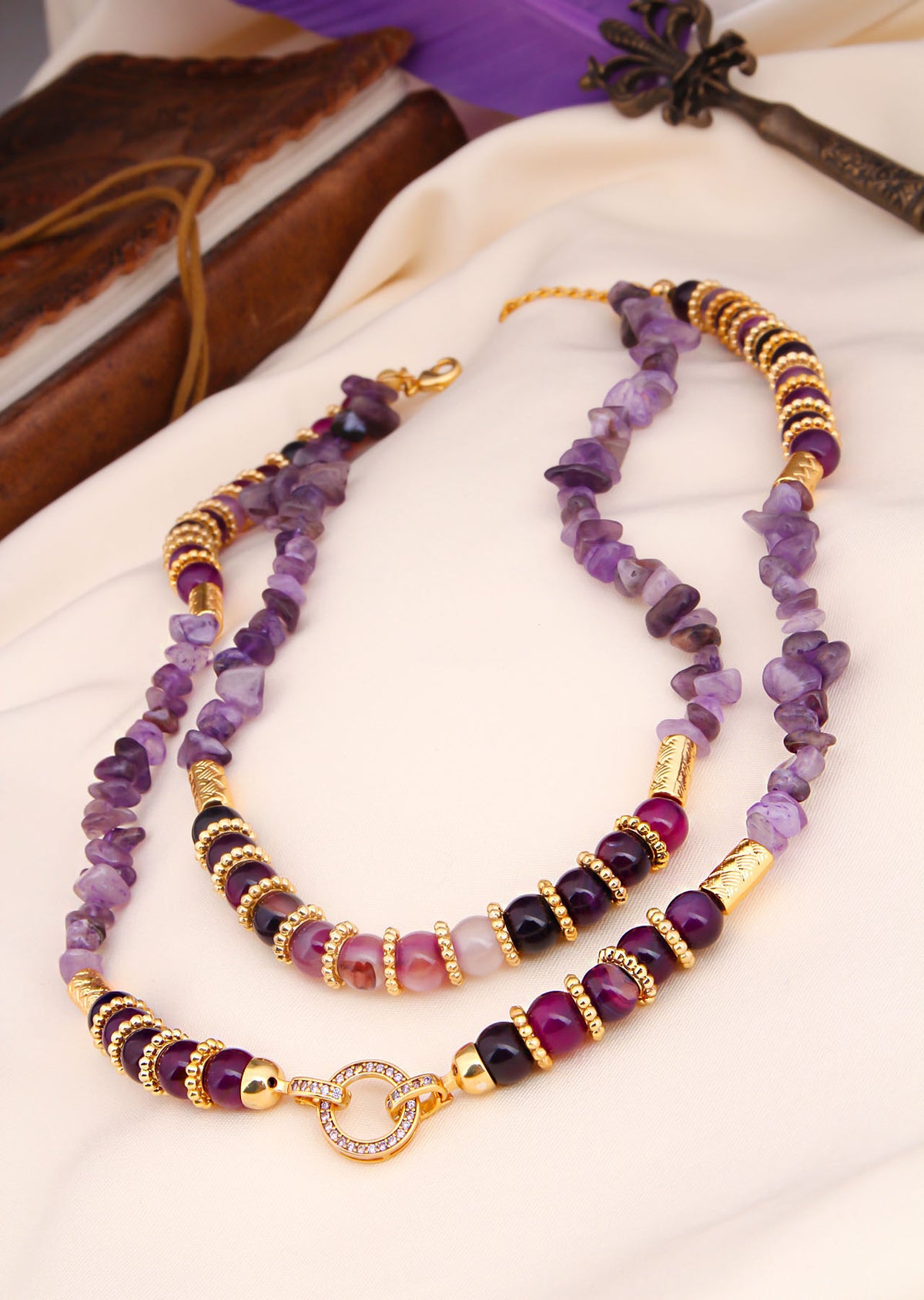 Agathe & Zircon Necklace
