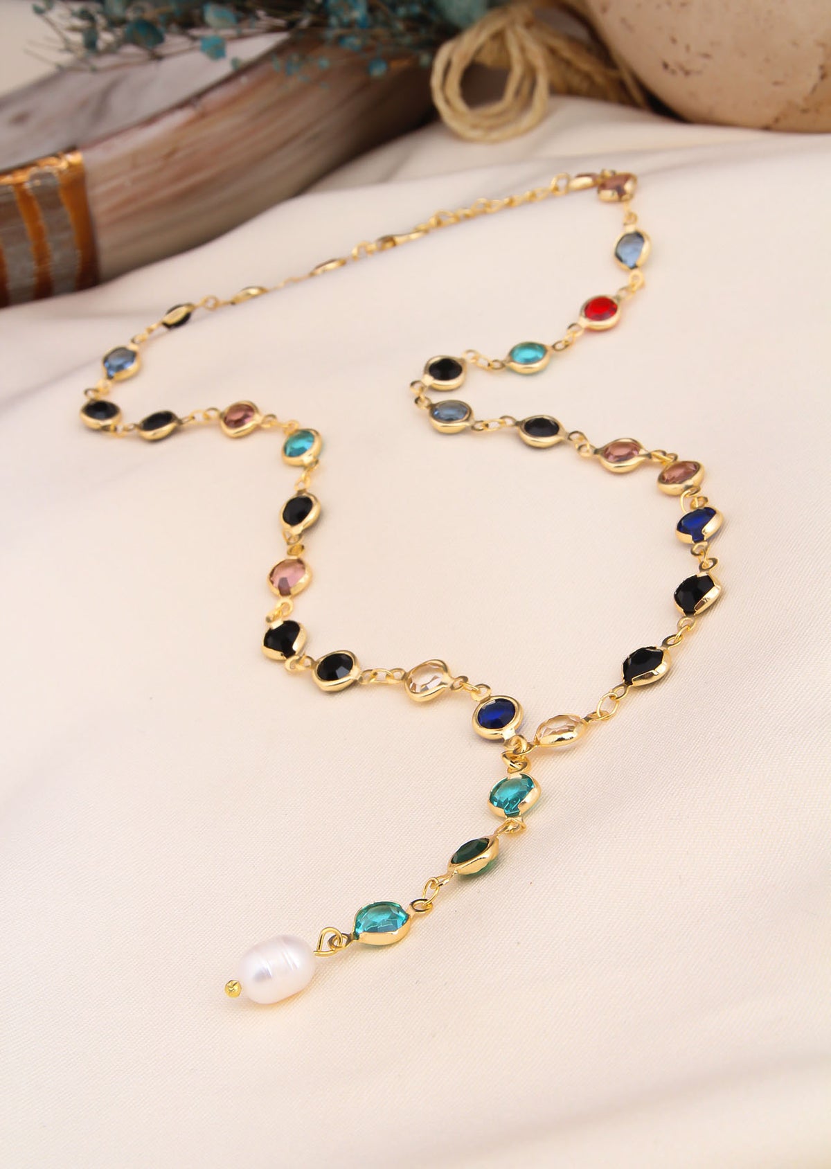 Pearl & Crystal Necklace