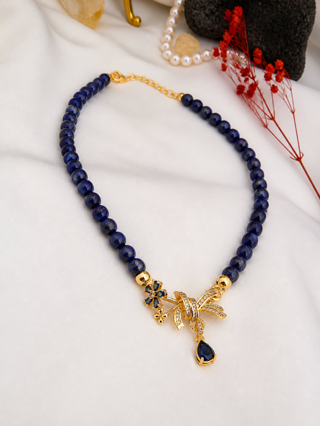 Amethyst & Zircon Necklace