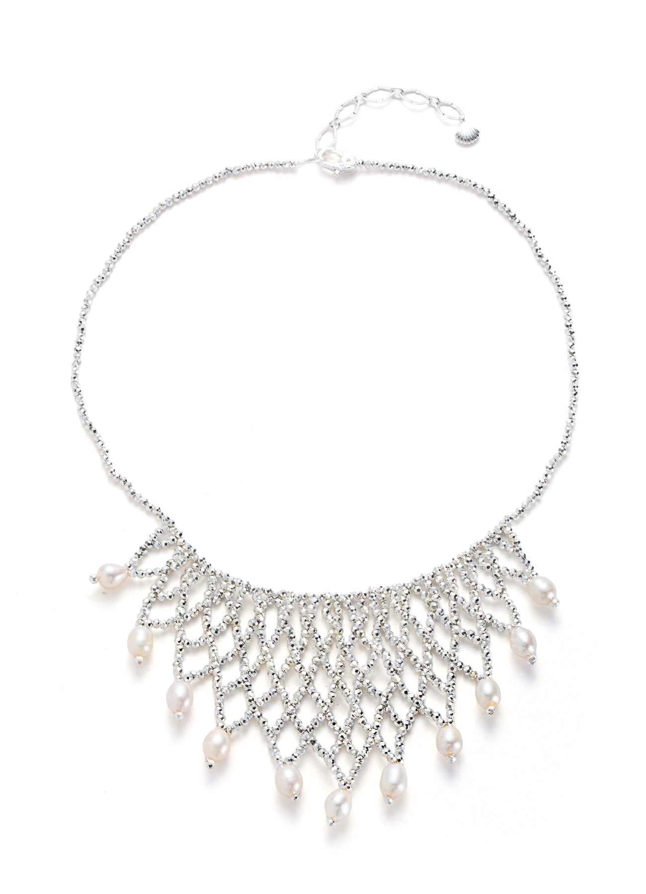 Pearl & Hematite Necklace