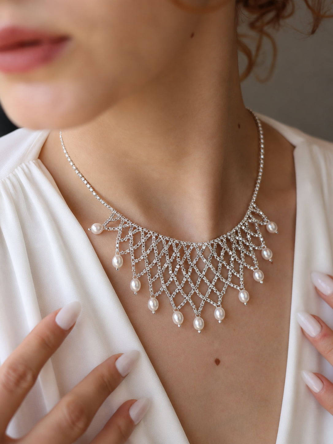 Pearl & Hematite Necklace