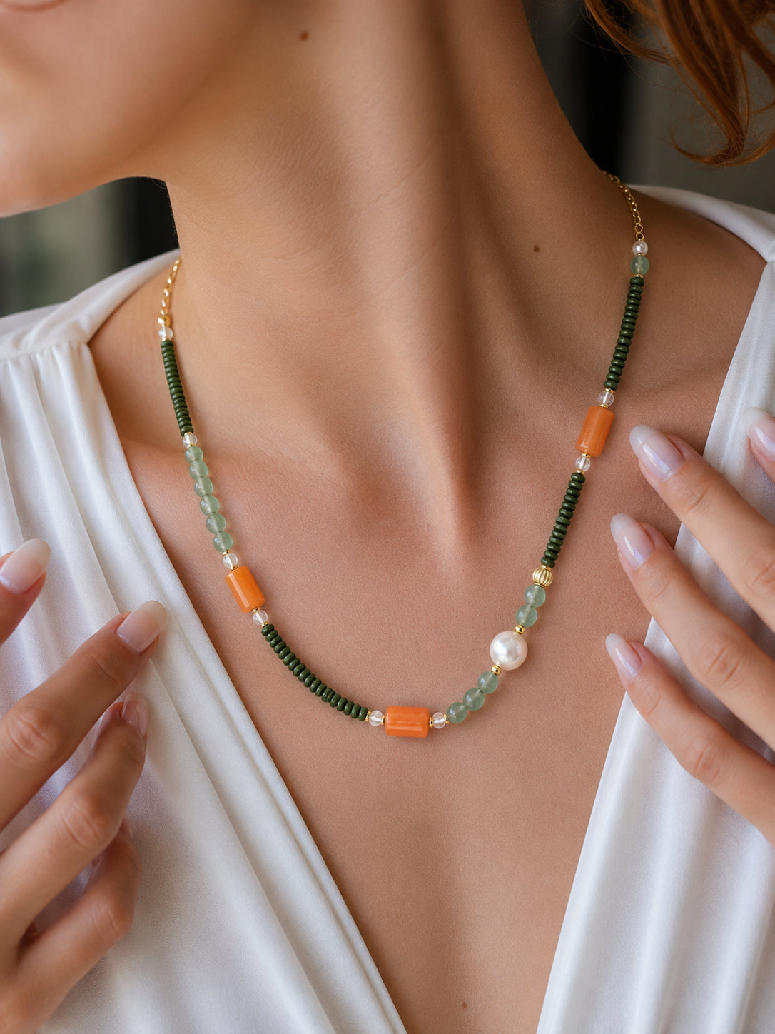 Pearl & Jade Necklace