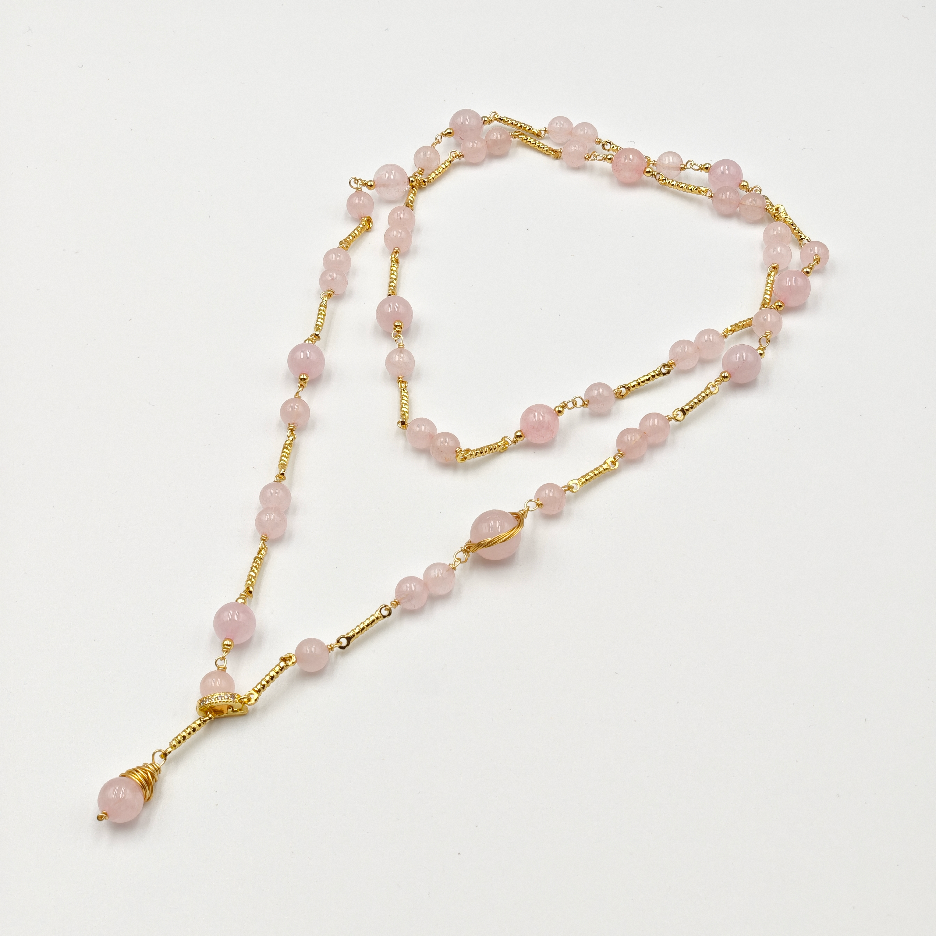 Pink Quartz Necklace