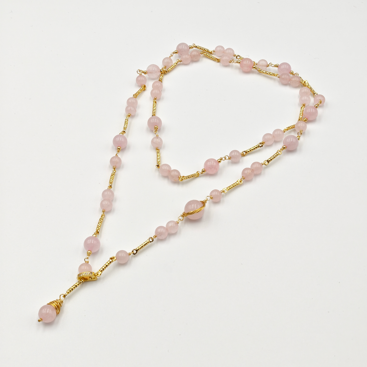 Pink Quartz Necklace