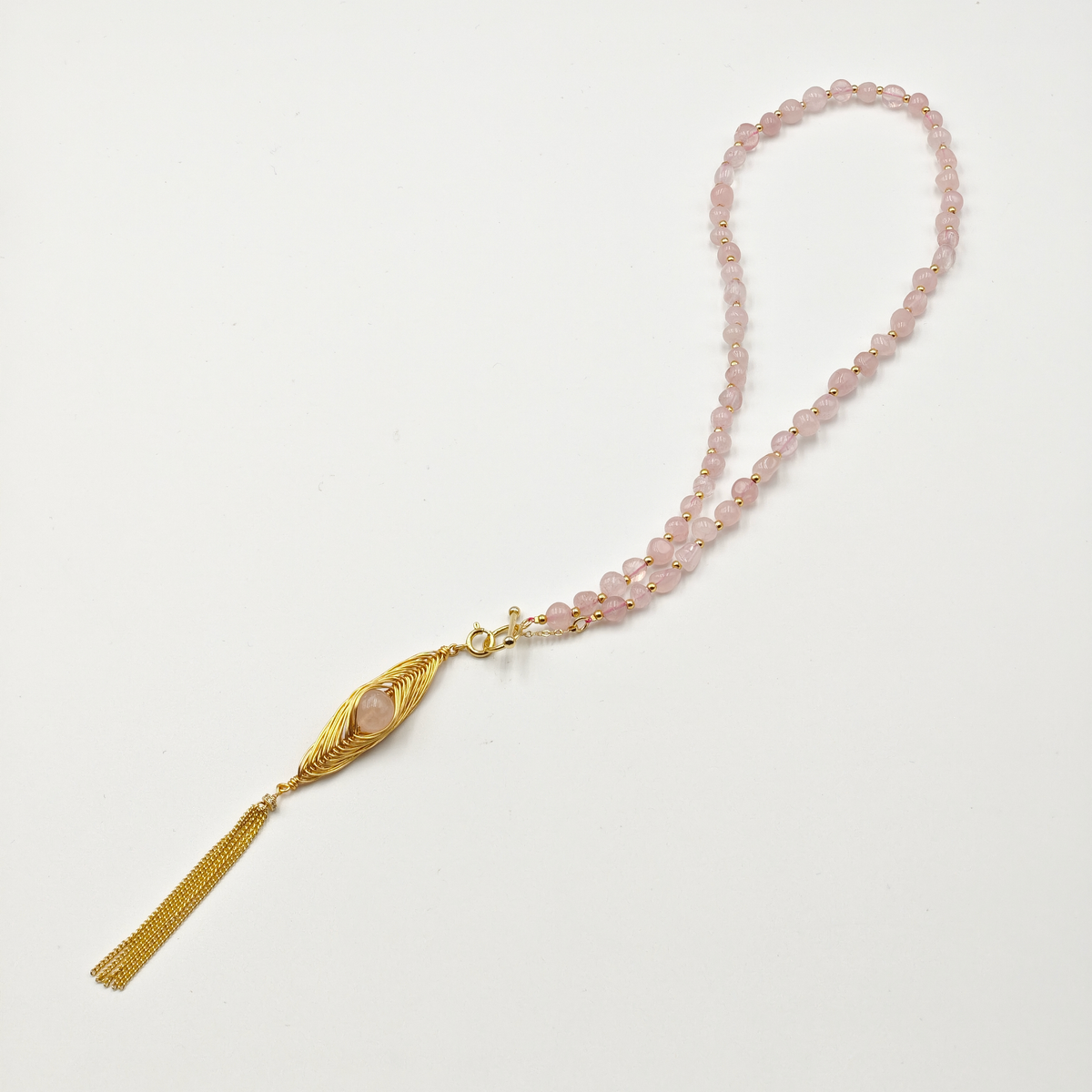 Pink Quartz Necklace