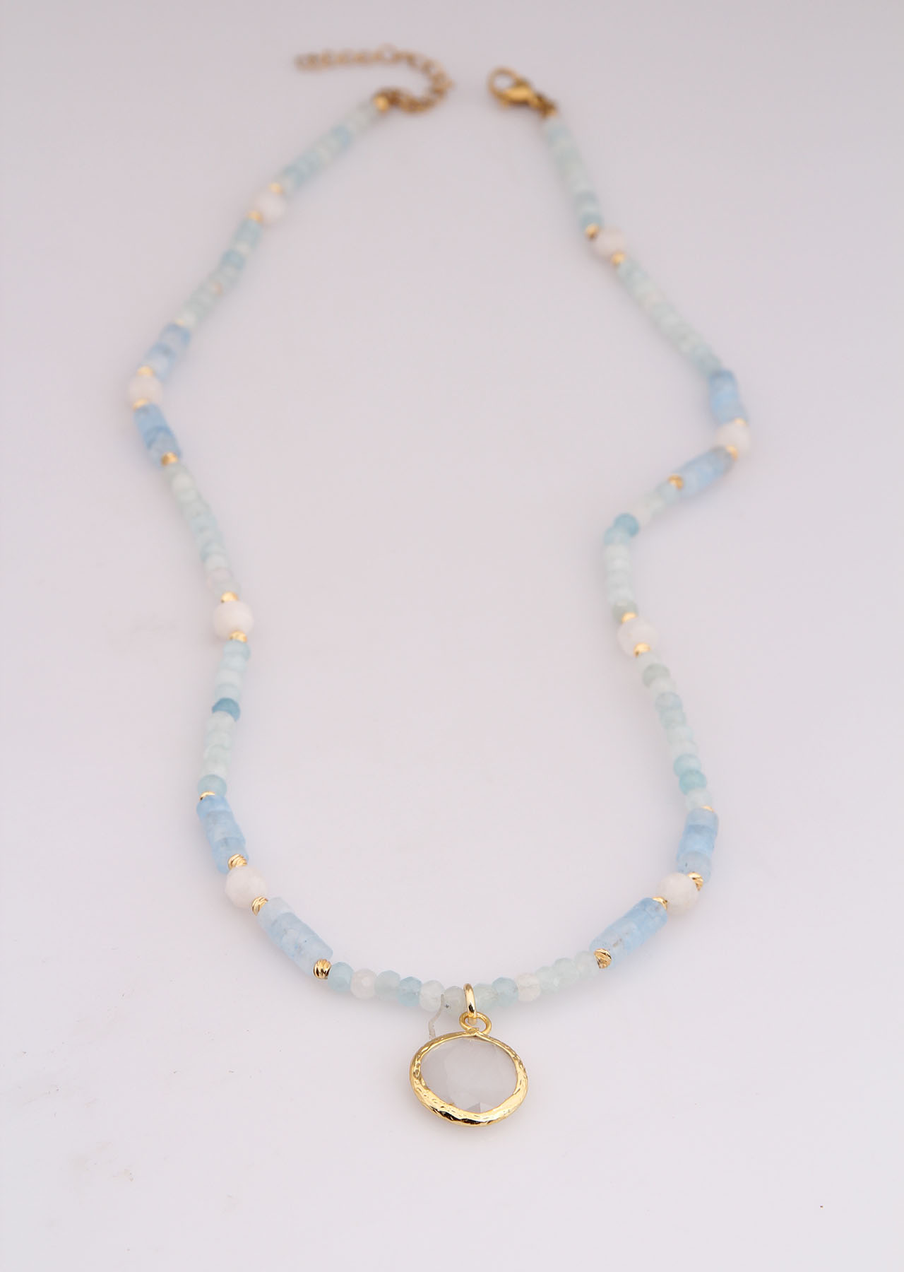 Blue Opal & MoonStone Necklace