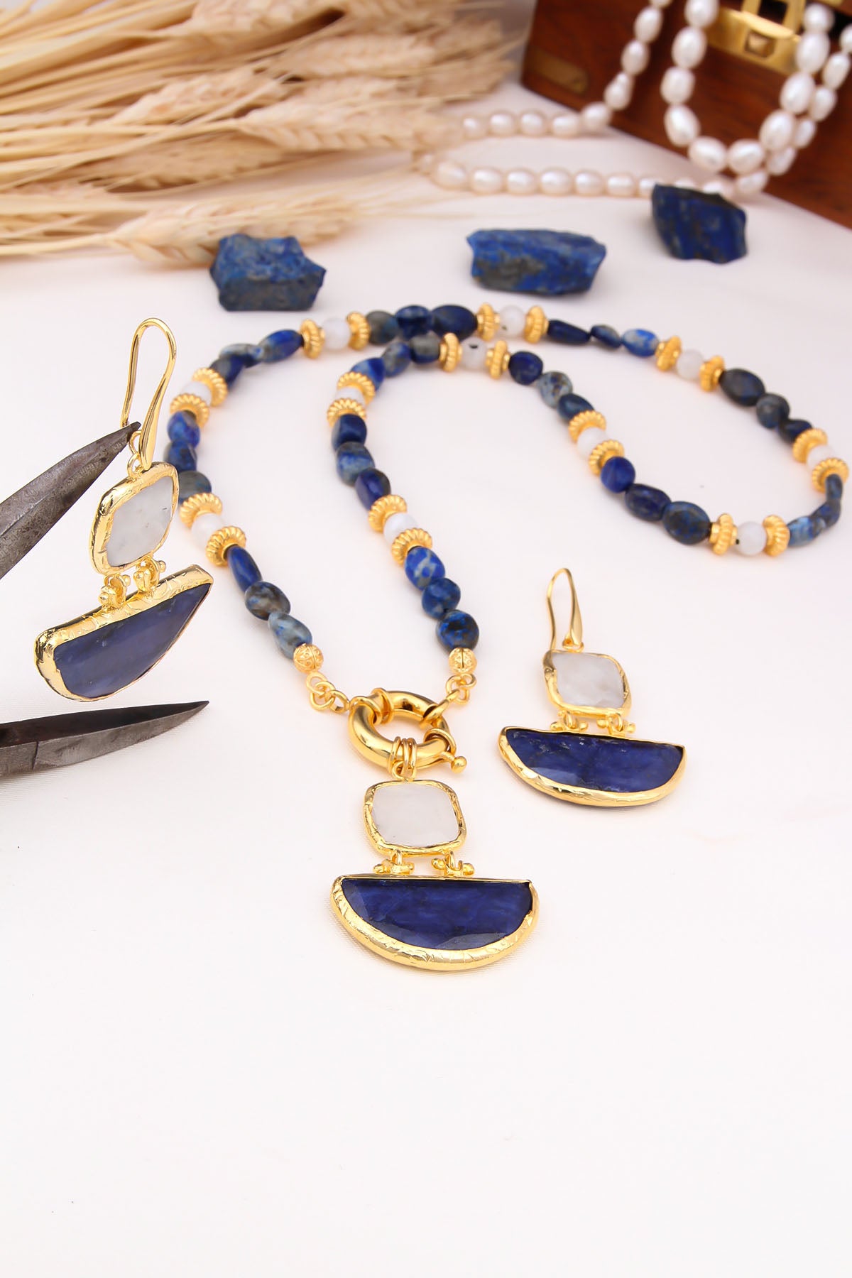 Moonstone & Agate Set