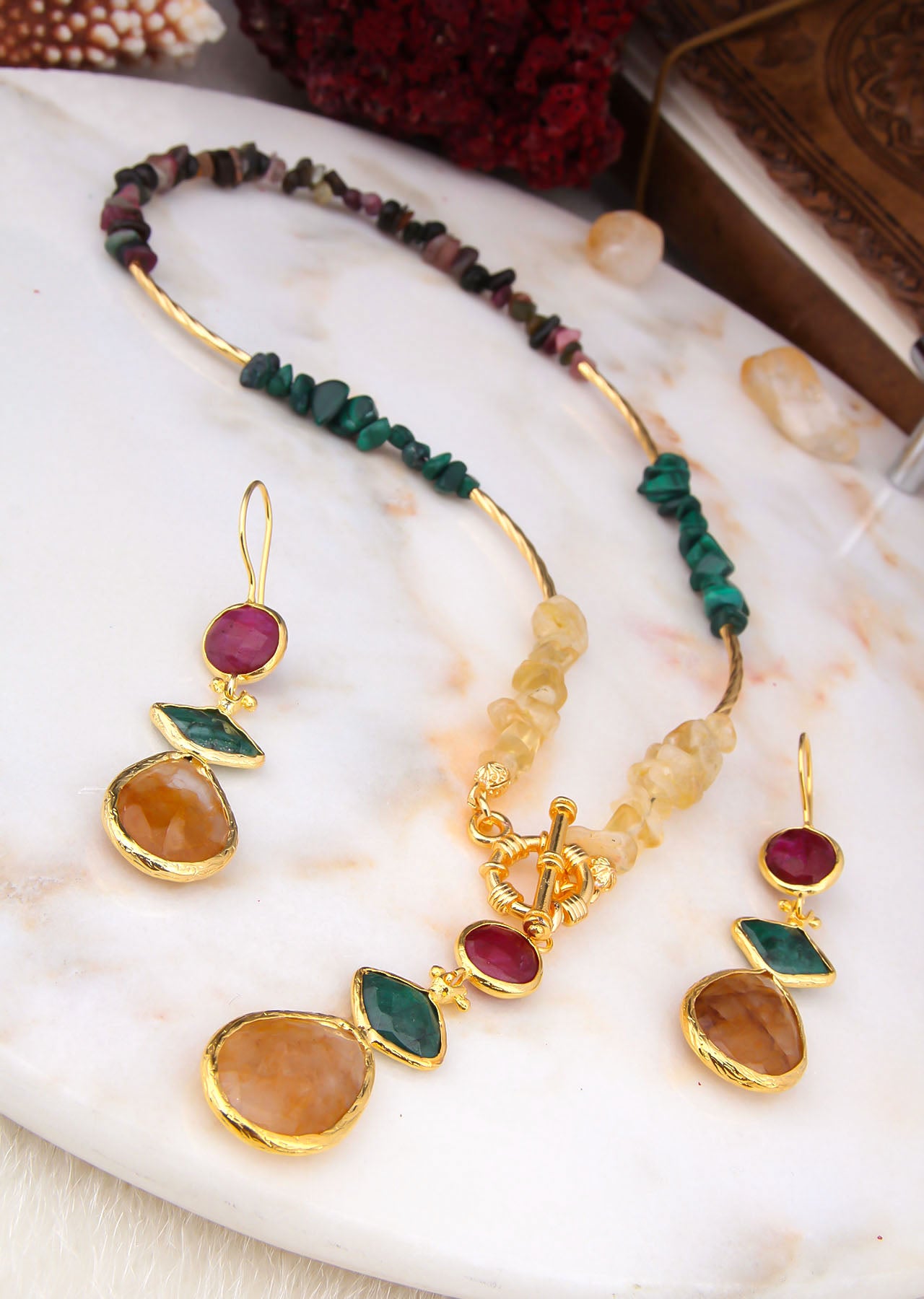 Agate & Sunstone Set